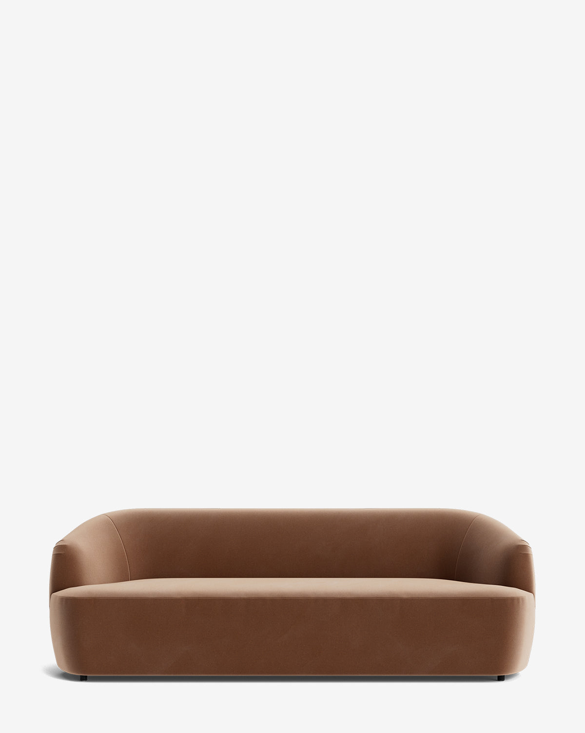 The Makerspalm Byron Sofa 96 features a modern, minimalist design with rounded edges and a sleek, low profile, shown against a plain white background. McGee & Co.