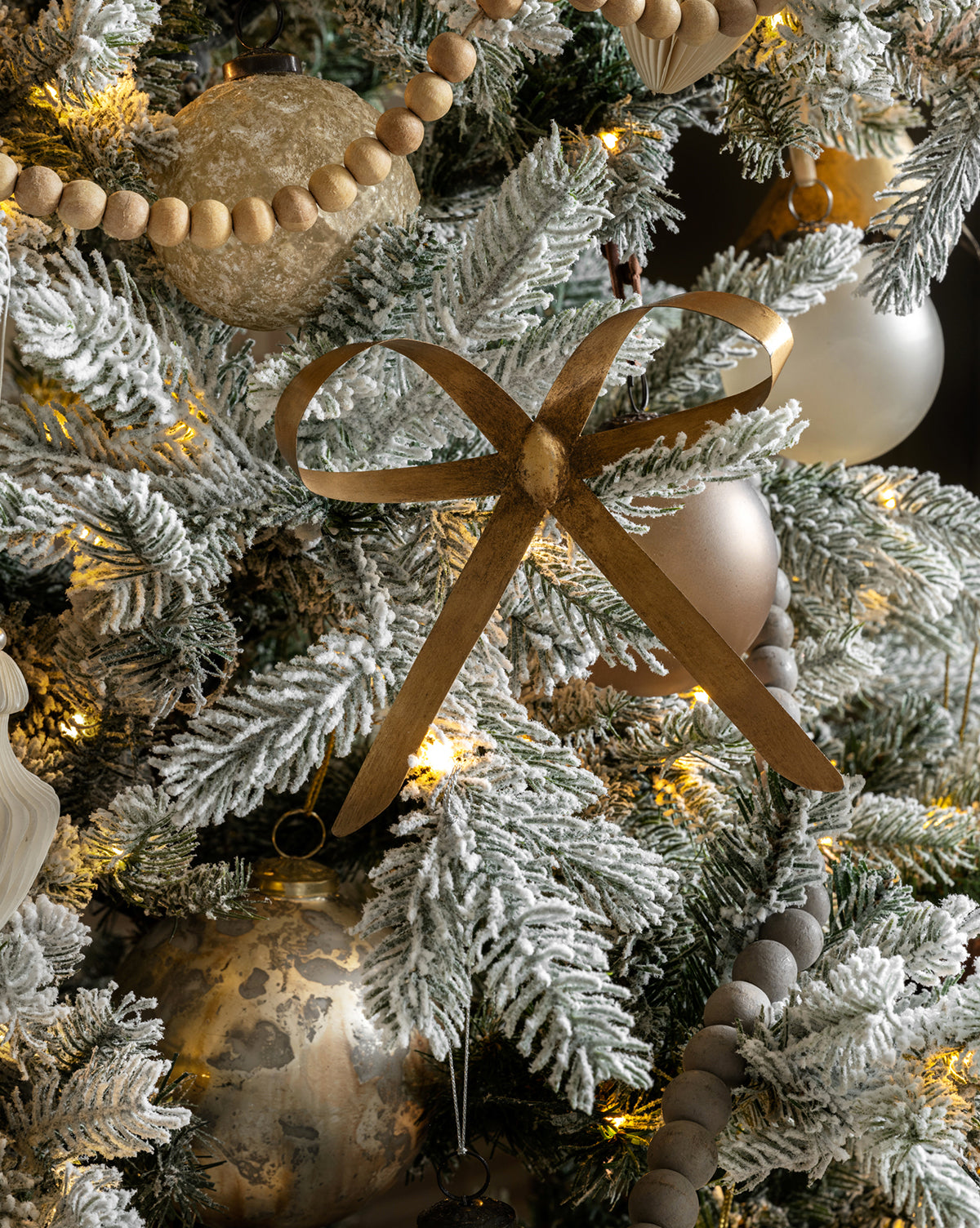 Brass Bow Clip Ornament