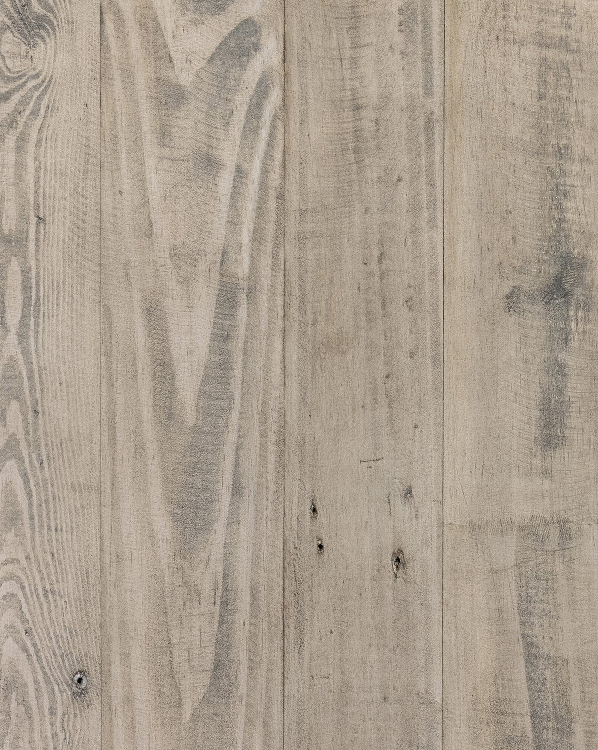 Close-up of light-colored reclaimed wood planks with natural grain patterns and knots—ideal materials for crafting the Colter Console Table or complementing a modern entryway, by McGee & Co.
