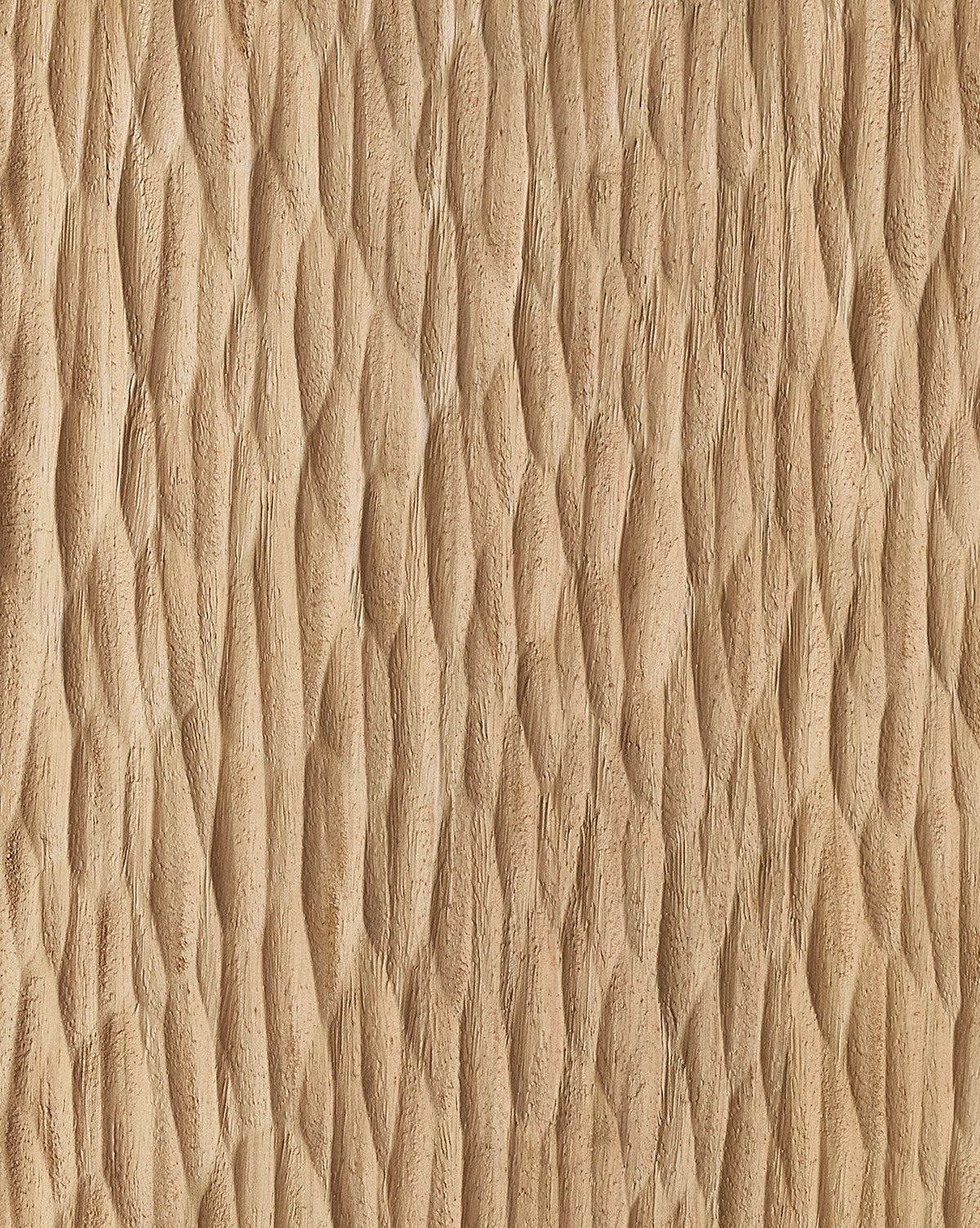 Close-up of the Drayton Sideboard’s hand-carved, wavy wooden doors highlights its textured surface and natural wood grain, making this sideboard an elegant entryway furniture choice, by McGee & Co.