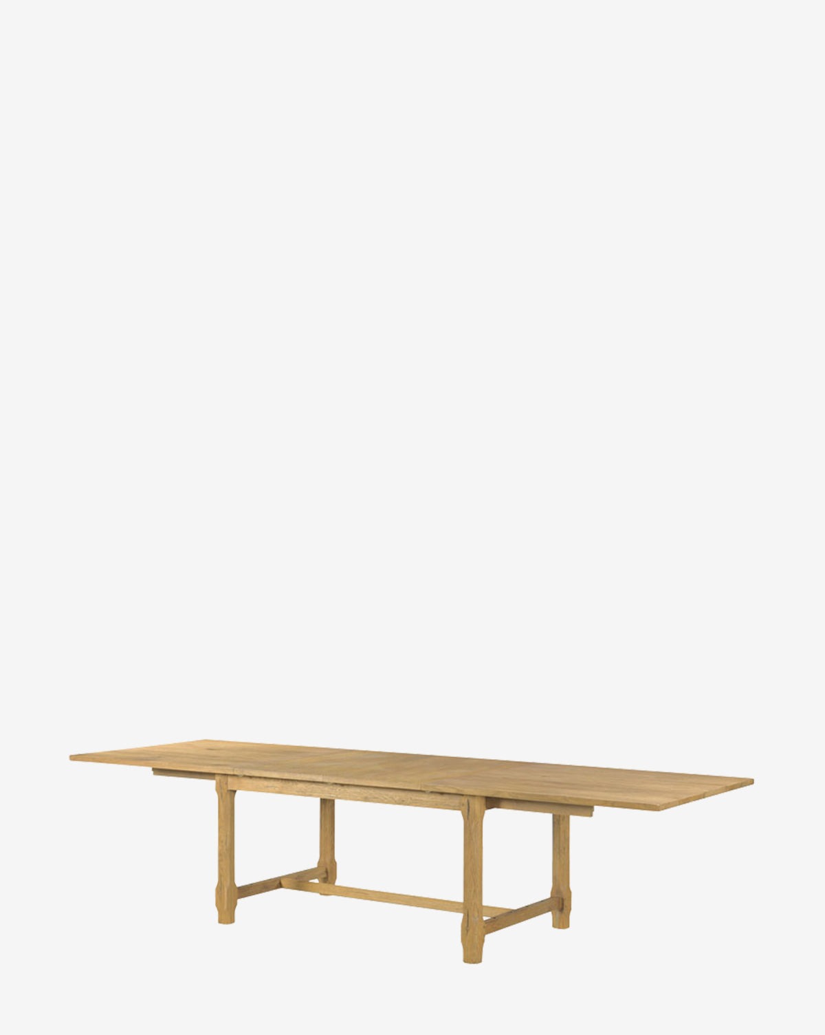 The Elliot Extension Dining Table, featuring a long rectangular shape, extendable design, and simple sturdy legs, is shown against a plain white background by McGee & Co.