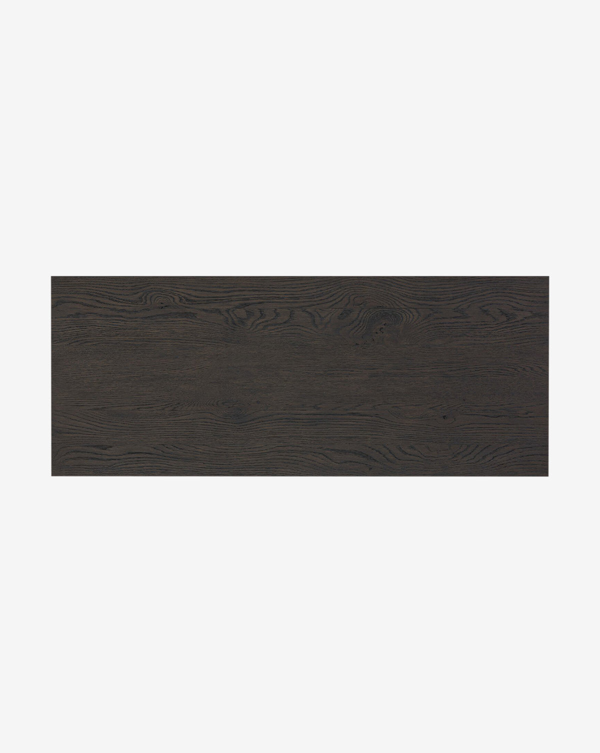 The Elmer Sideboard is a rectangular piece in dark wood with visible natural grain patterns, reminiscent of cracked smoked black veneer, shown against a white background, by McGee & Co.