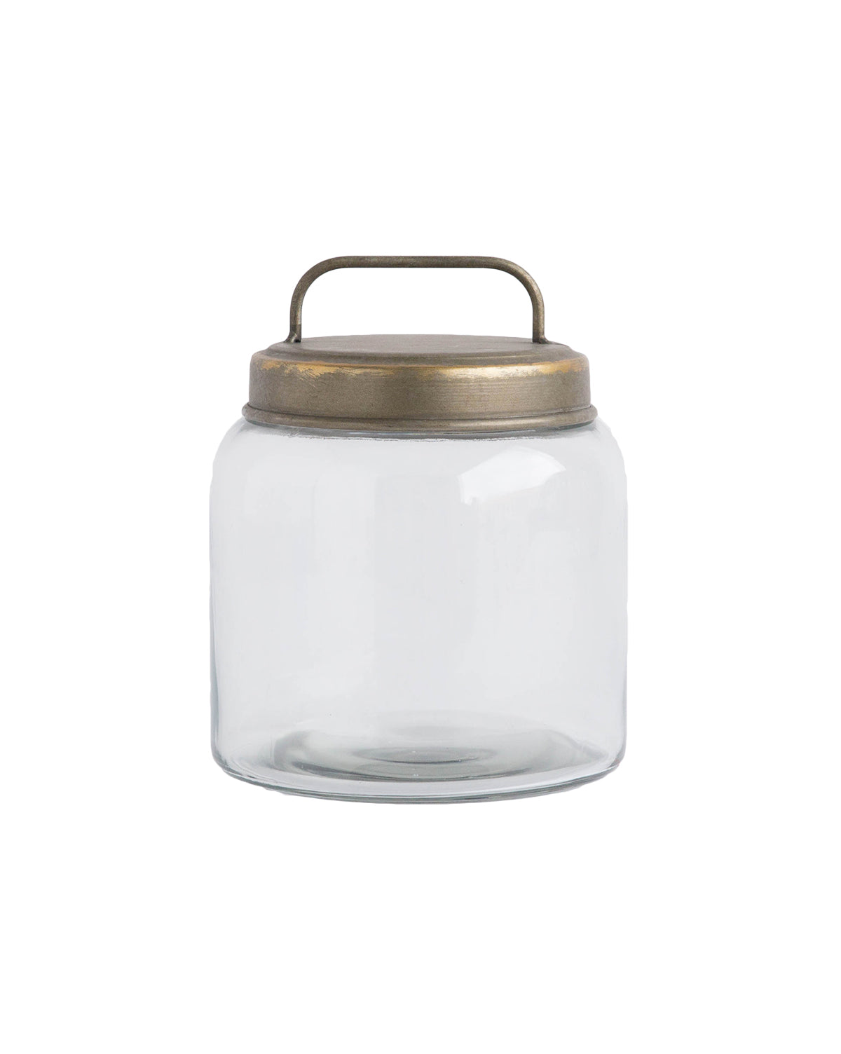 Galvanized Lidded Canisters
