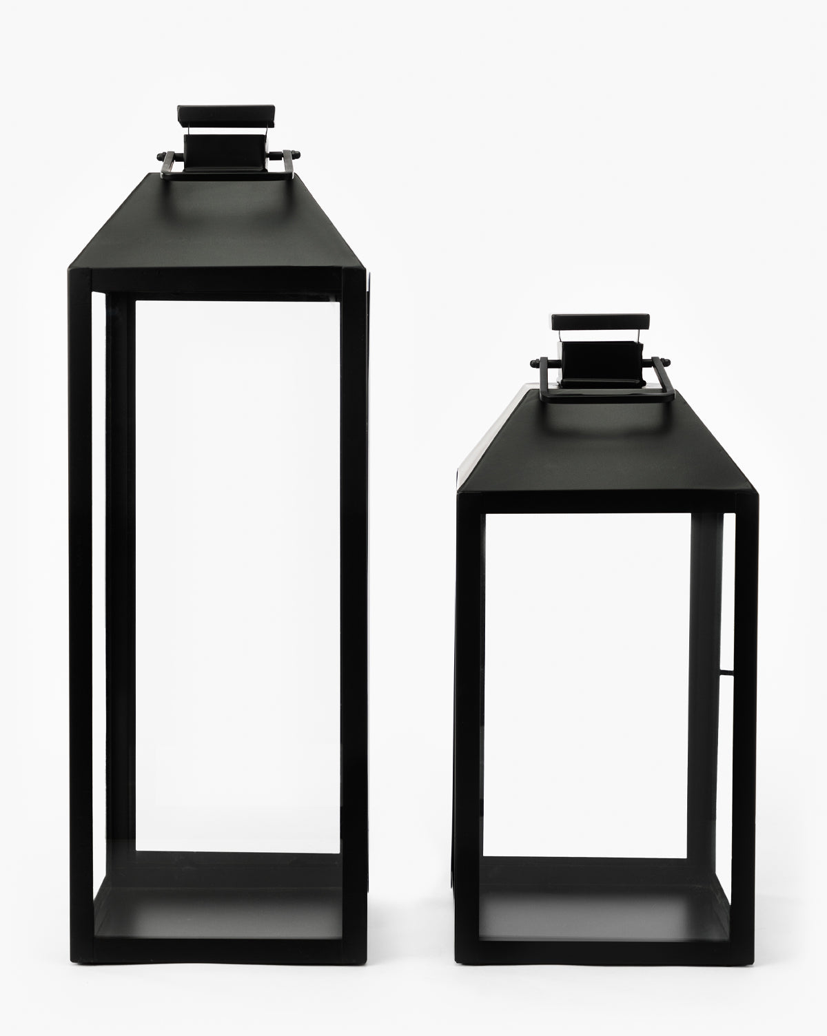 McGee & Co. iron lantern styled as a candle accessory