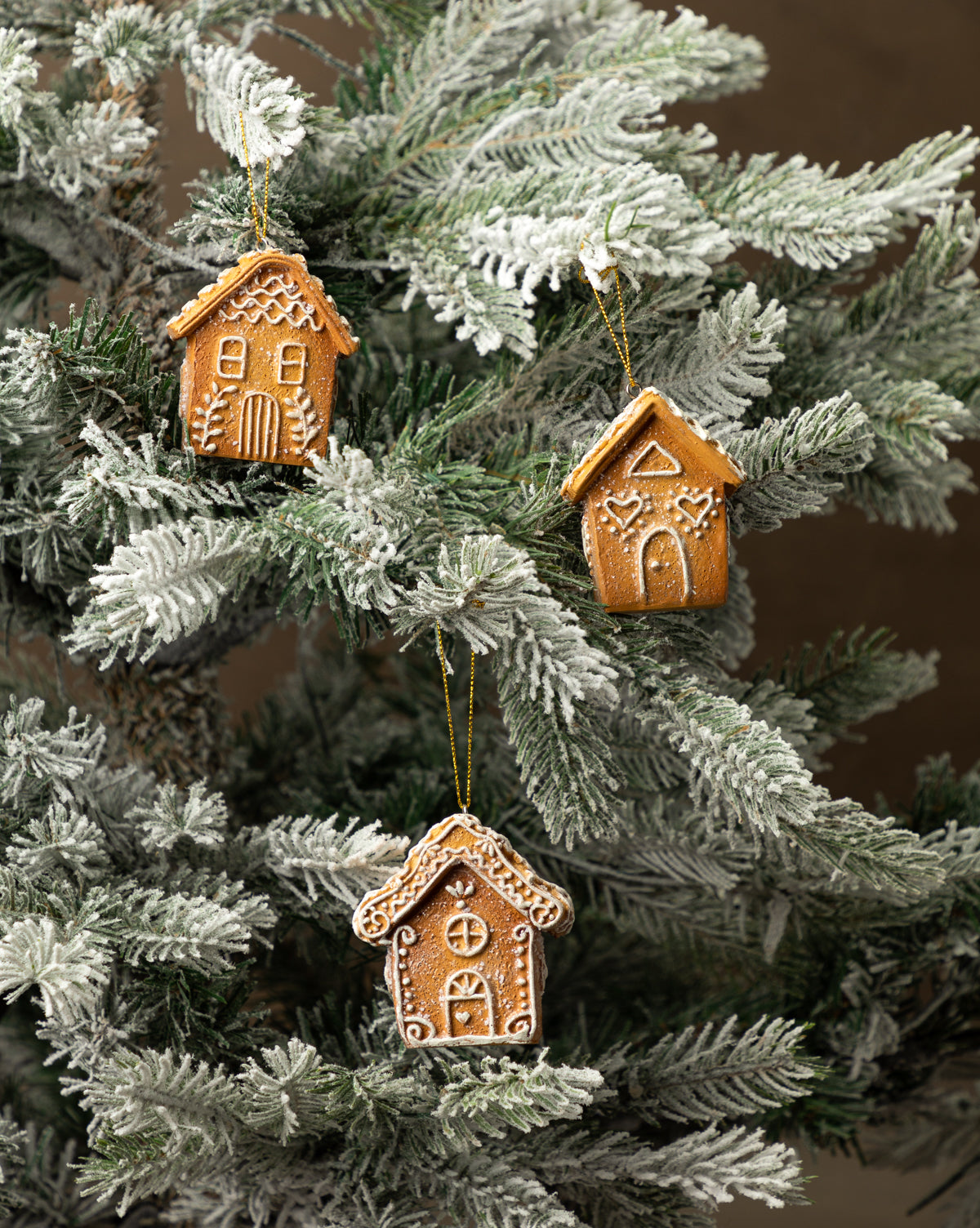 Gingerbread House Ornaments (Set of 3)