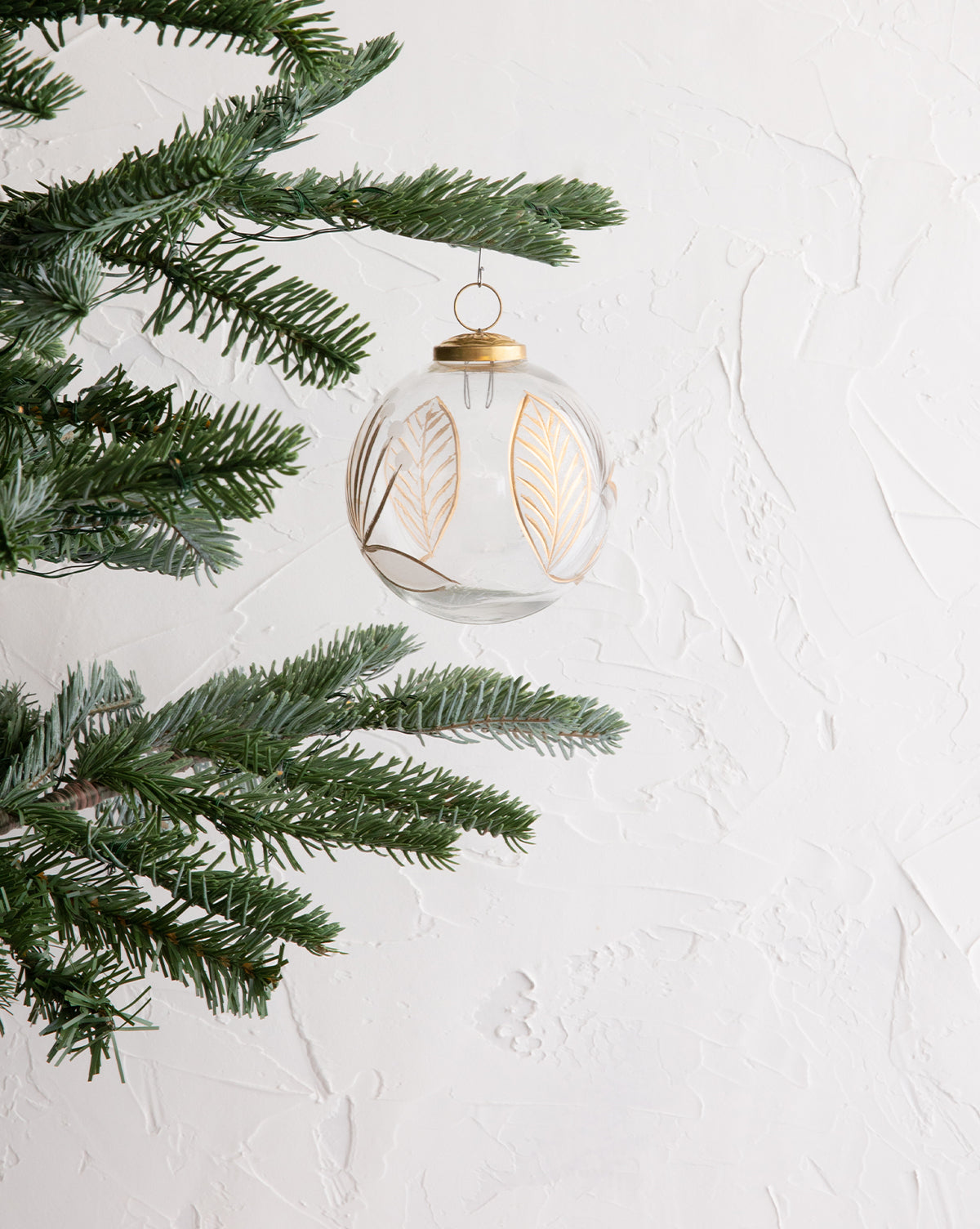 Golden Leaf Ornaments (Set of 2)