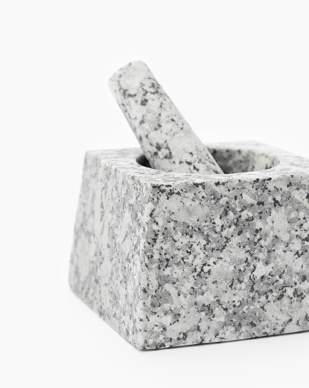 Granite Square Mortar & Pestle