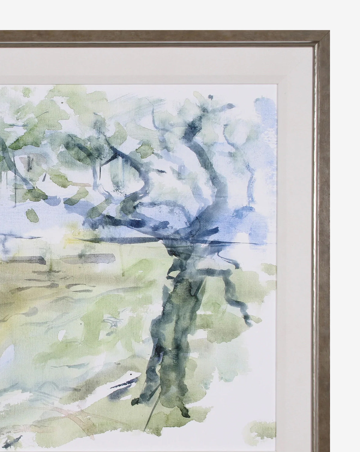 Green Watercolor Tree