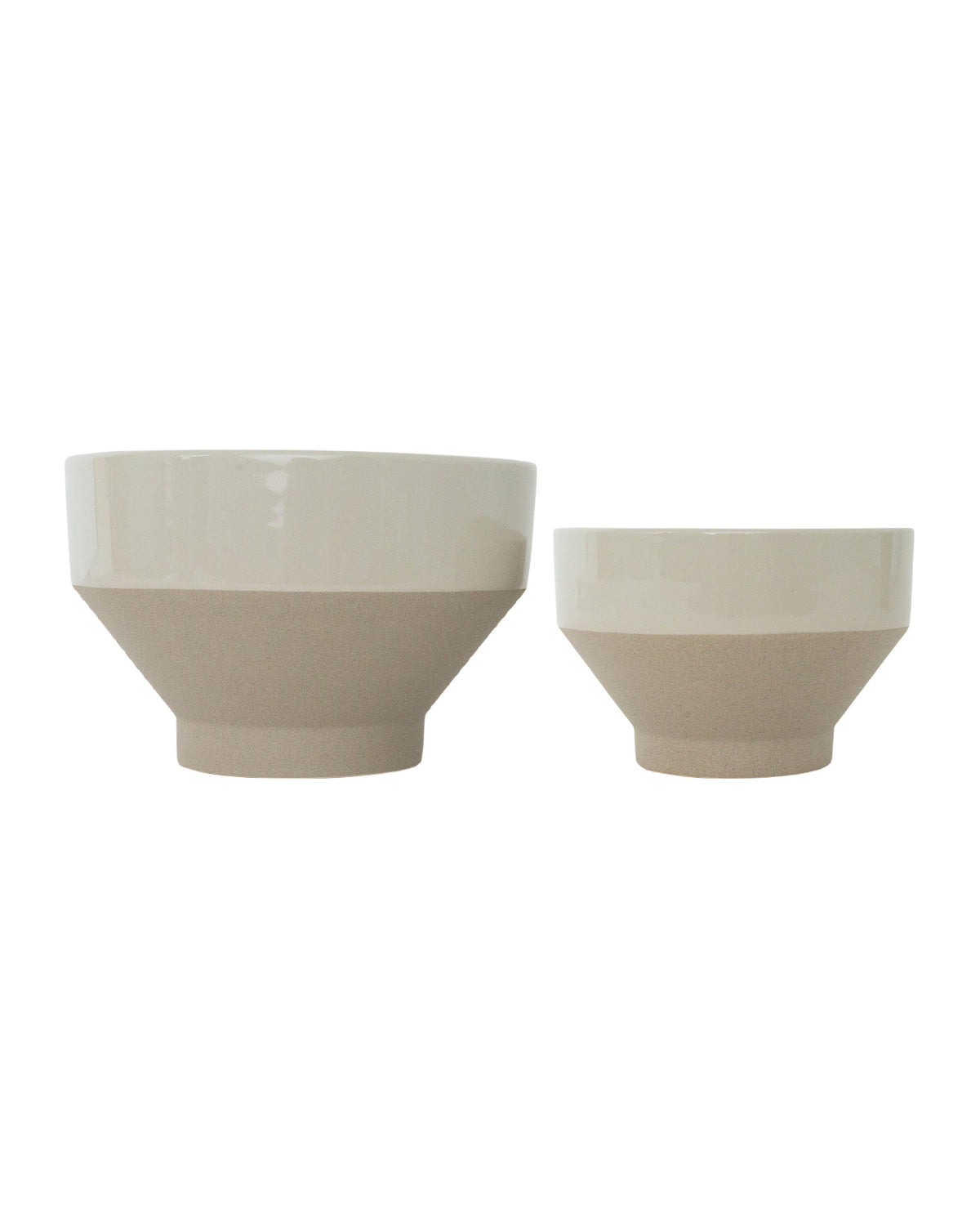 Greige Pedestal Pot