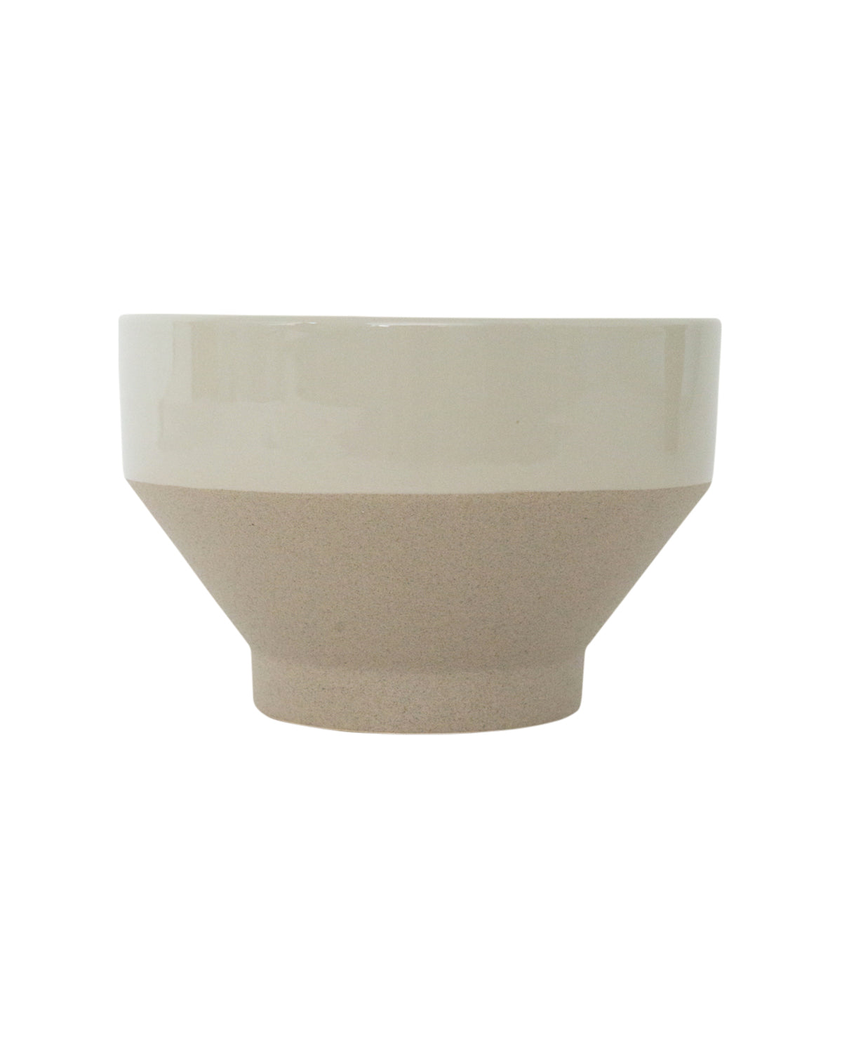 Greige Pedestal Pot