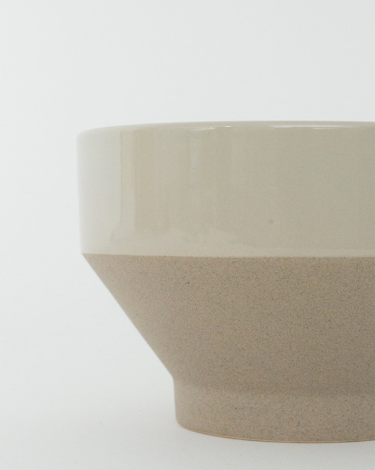Greige Pedestal Pot
