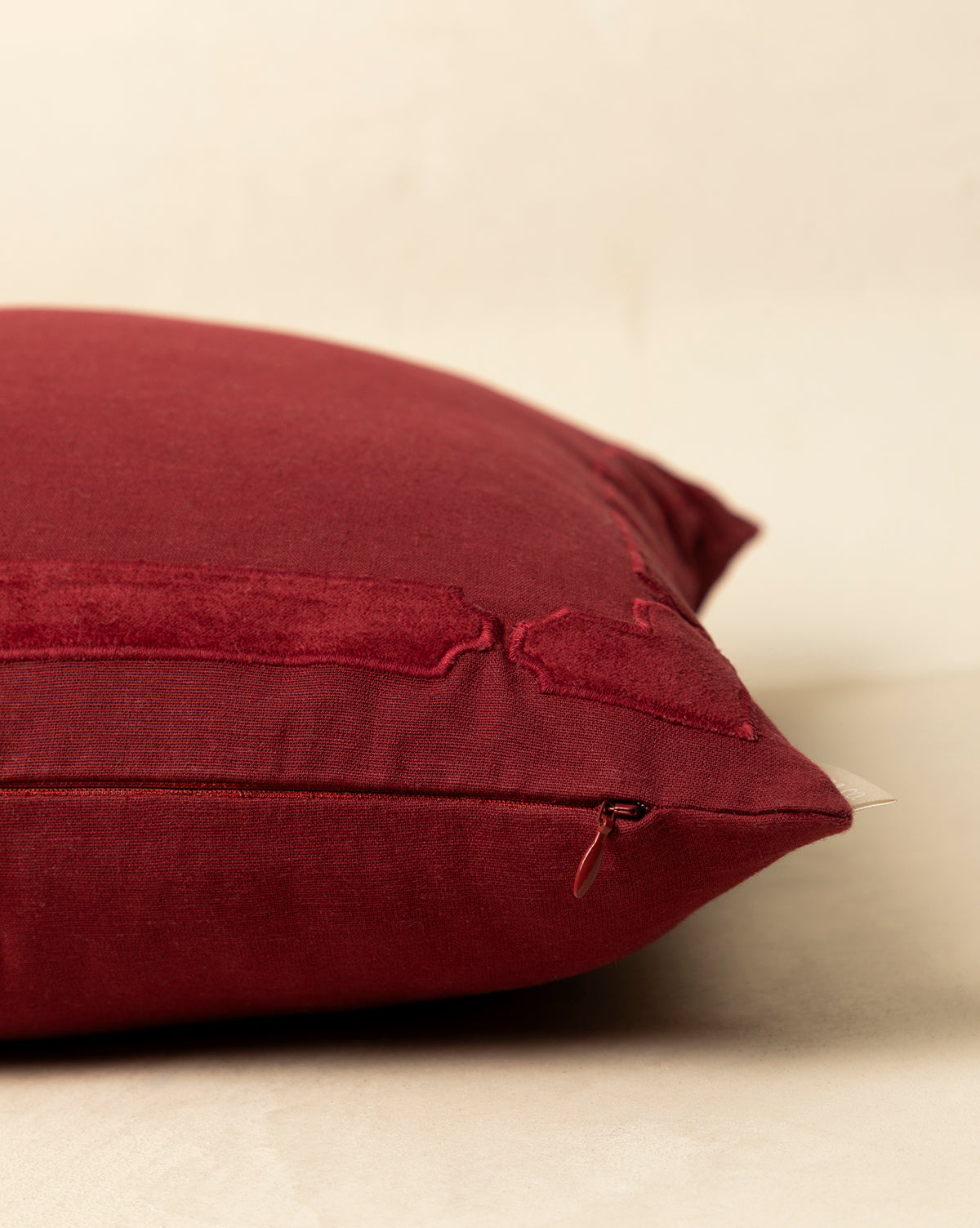 Mabry Velvet Bordered Pillow Cover