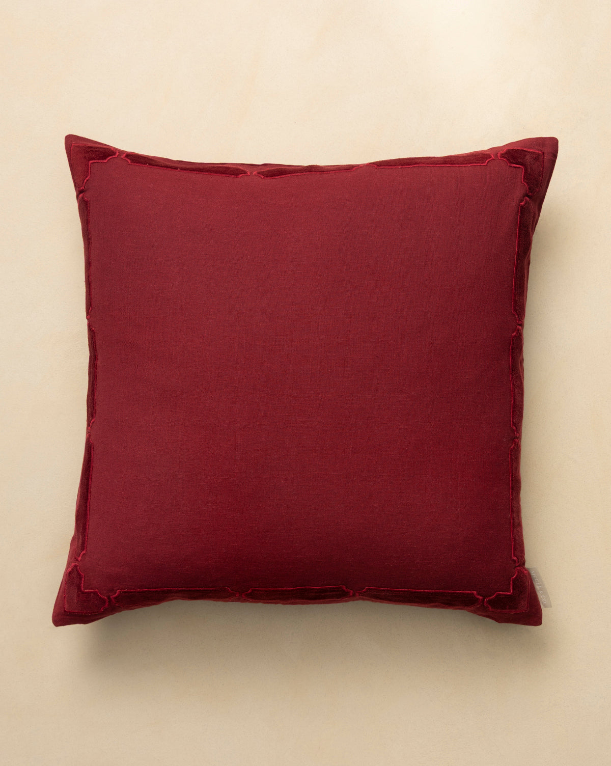 Mabry Velvet Bordered Pillow Cover