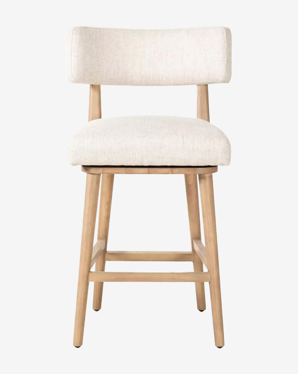 White kitchen stool design Mance Swivel from McGee and Co