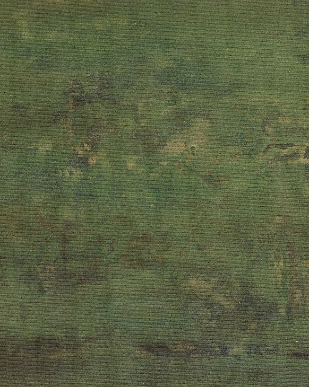 Carrying the Olive Branch No. 2 by Tyler Guinn features textured abstract art in green, brown, and beige tones that blend naturally, evoking earthy moss or a forest floor. Perfect as raw canvas decor for a woodland-inspired space.