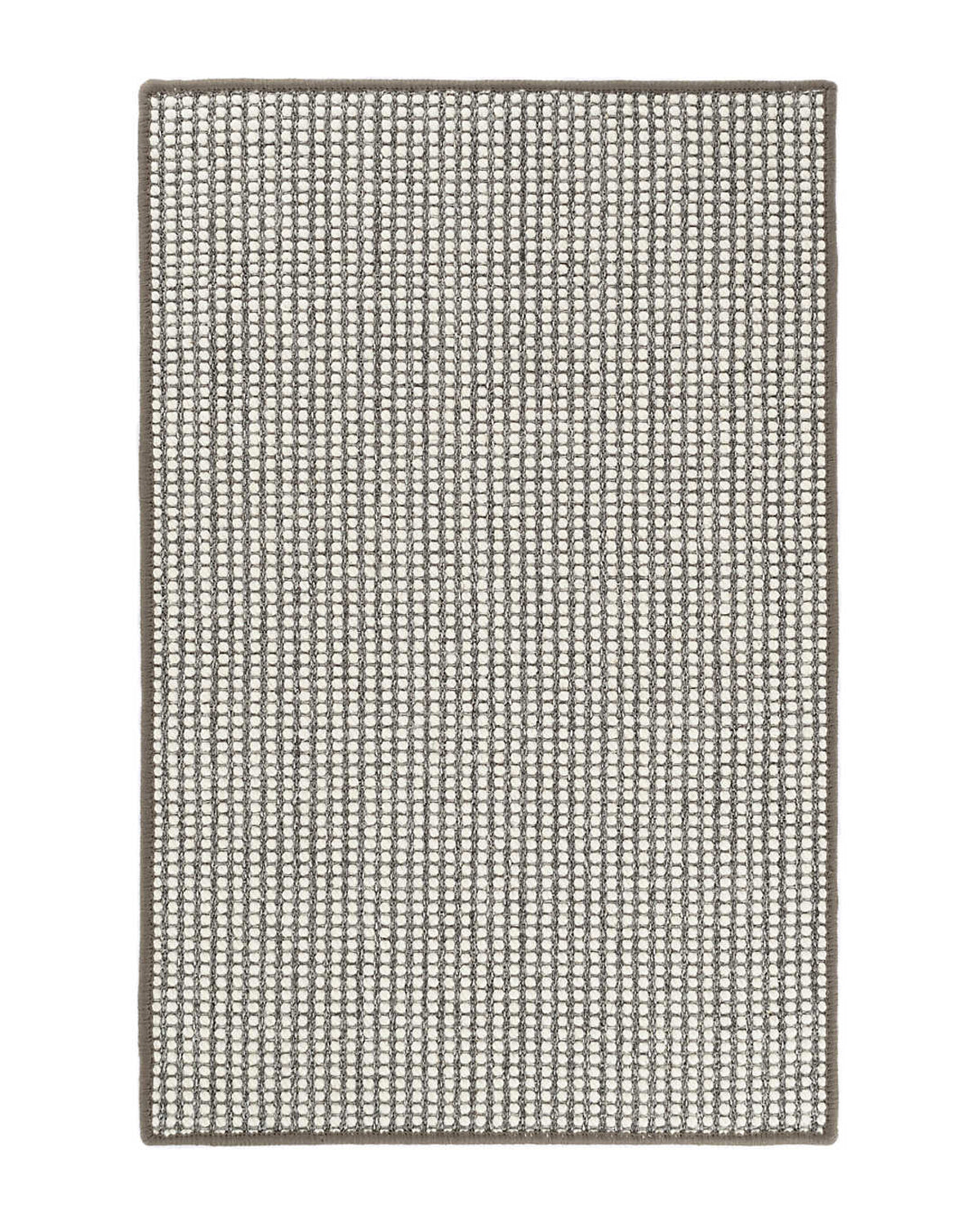 Pixel Grey Woven Wool Rug Swatch