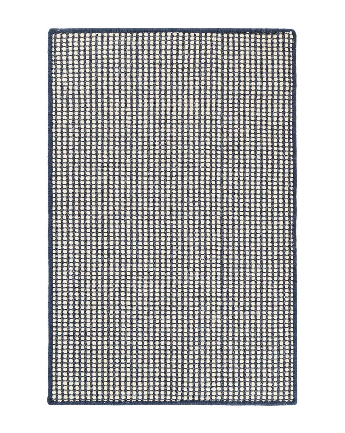 Pixel Indigo Woven Wool Rug