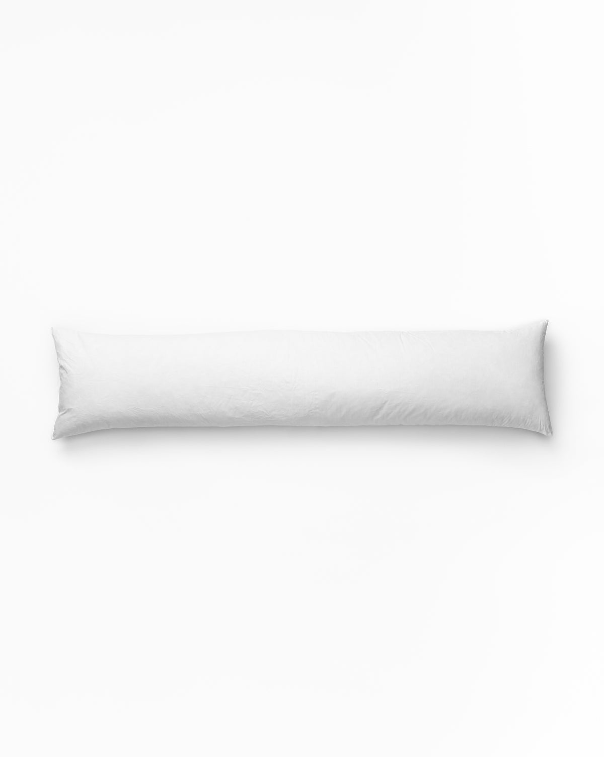 Long custom pillow from custom down and cotton material from McGee & Co.
