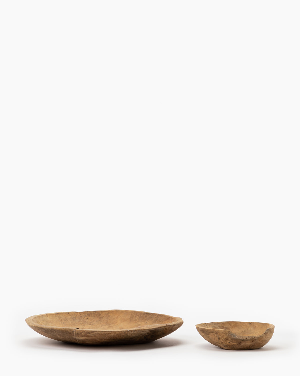 Raw Edge Teak Bowl