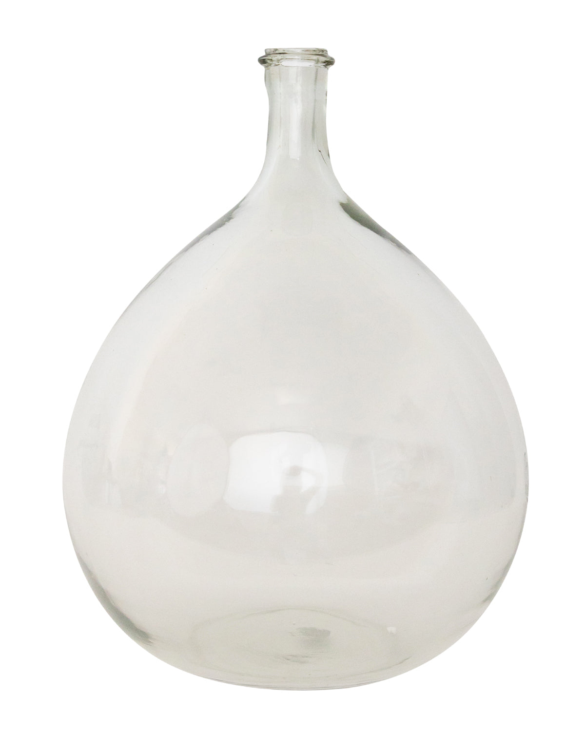 Round Vintage Glass Bottle