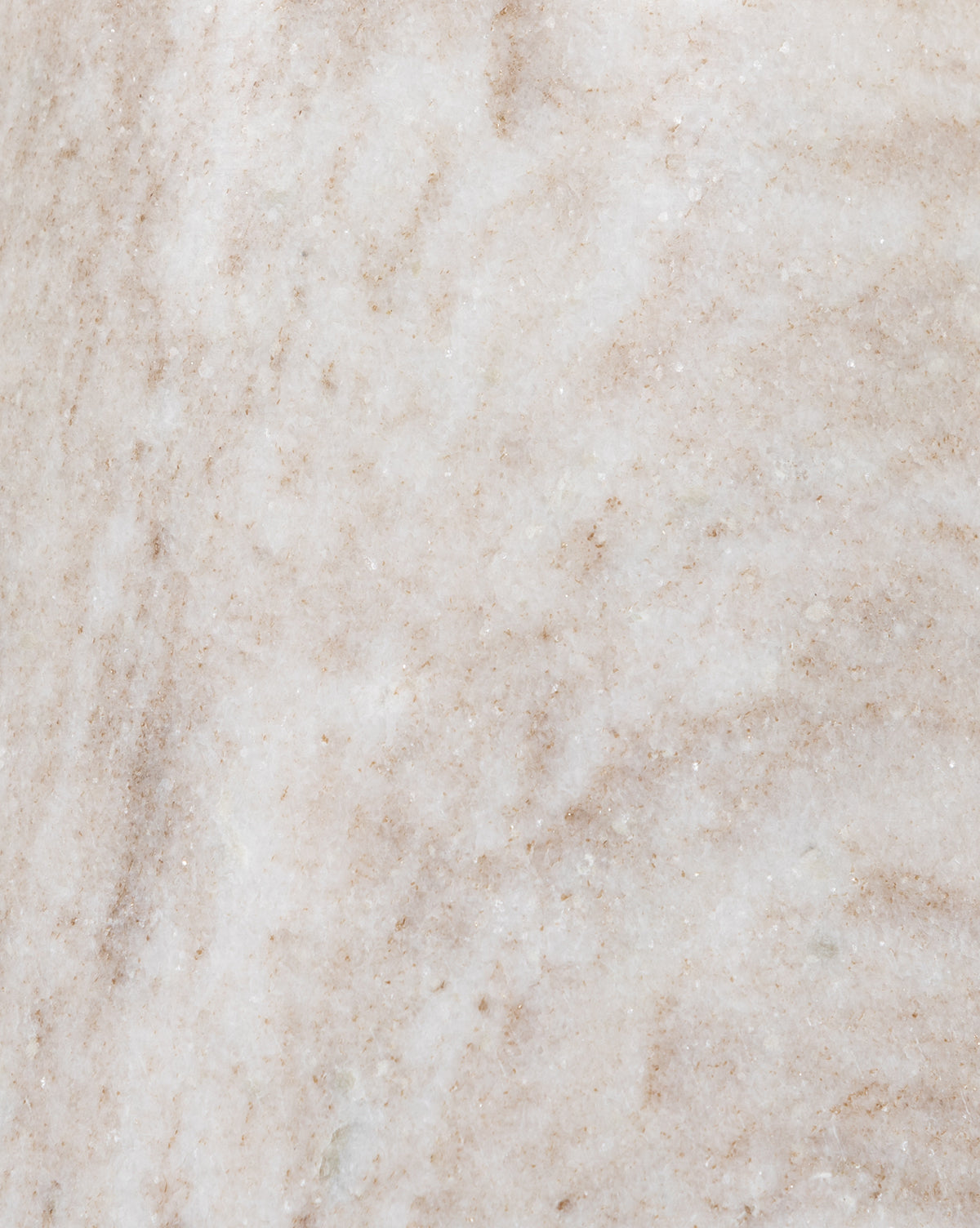 Close-up of a light beige and white marble surface with delicate brown veins and natural patterns, resembling the smooth, polished finish of the Sheba Side Table by Four Hands. McGee & Co.