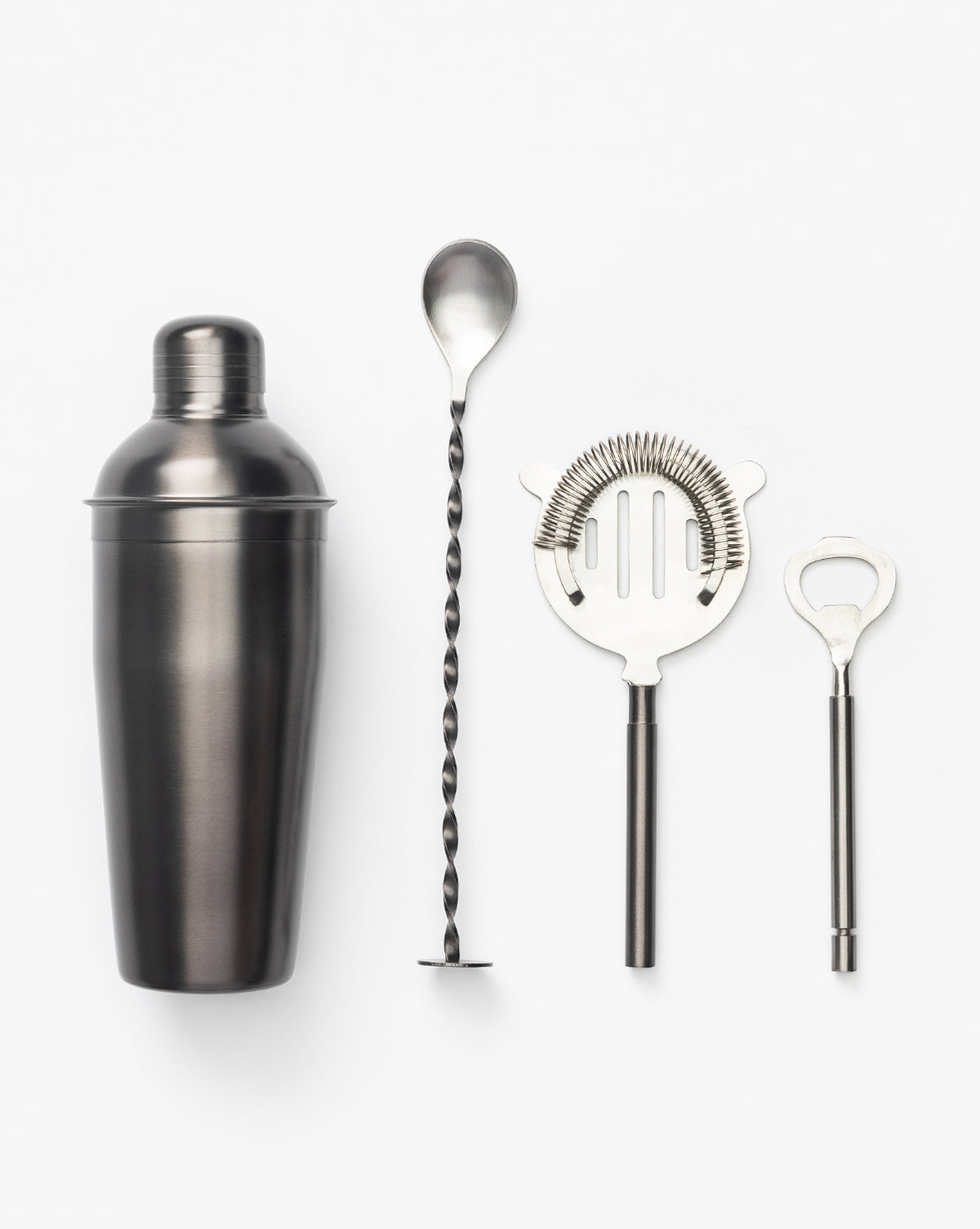 Stainless Steel Bar Tools (Set of 4)