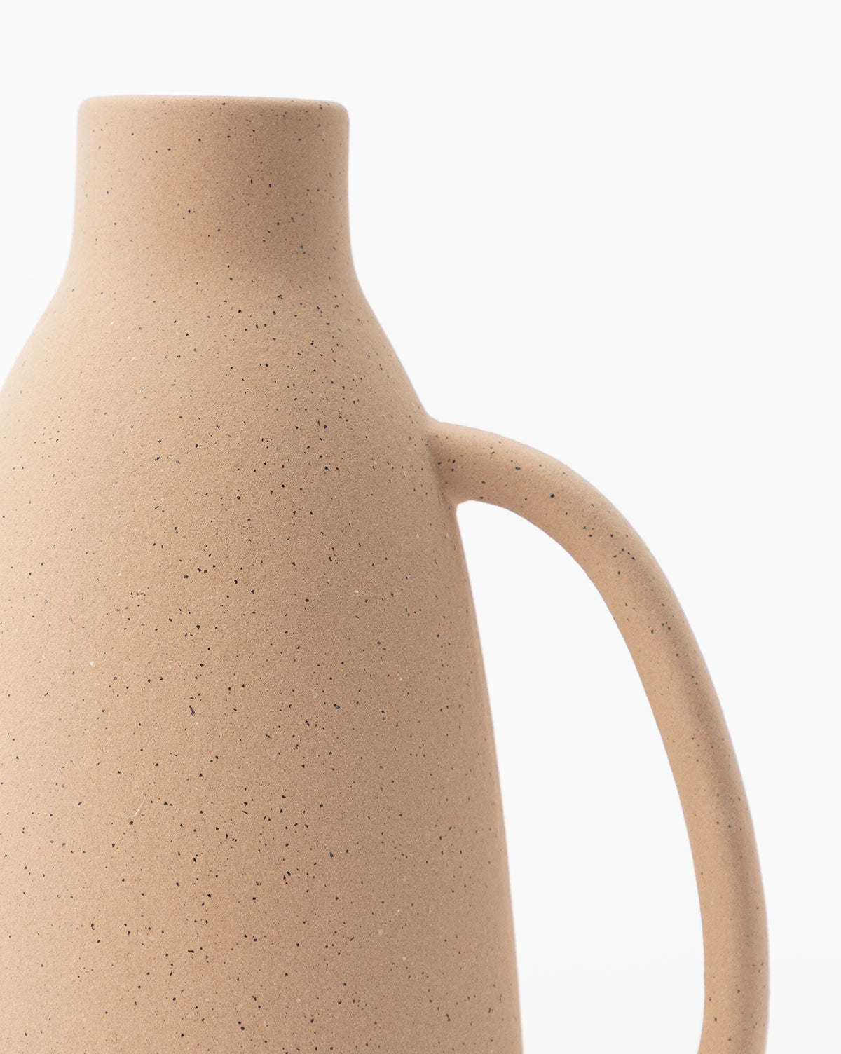 Taupe Handled Vase