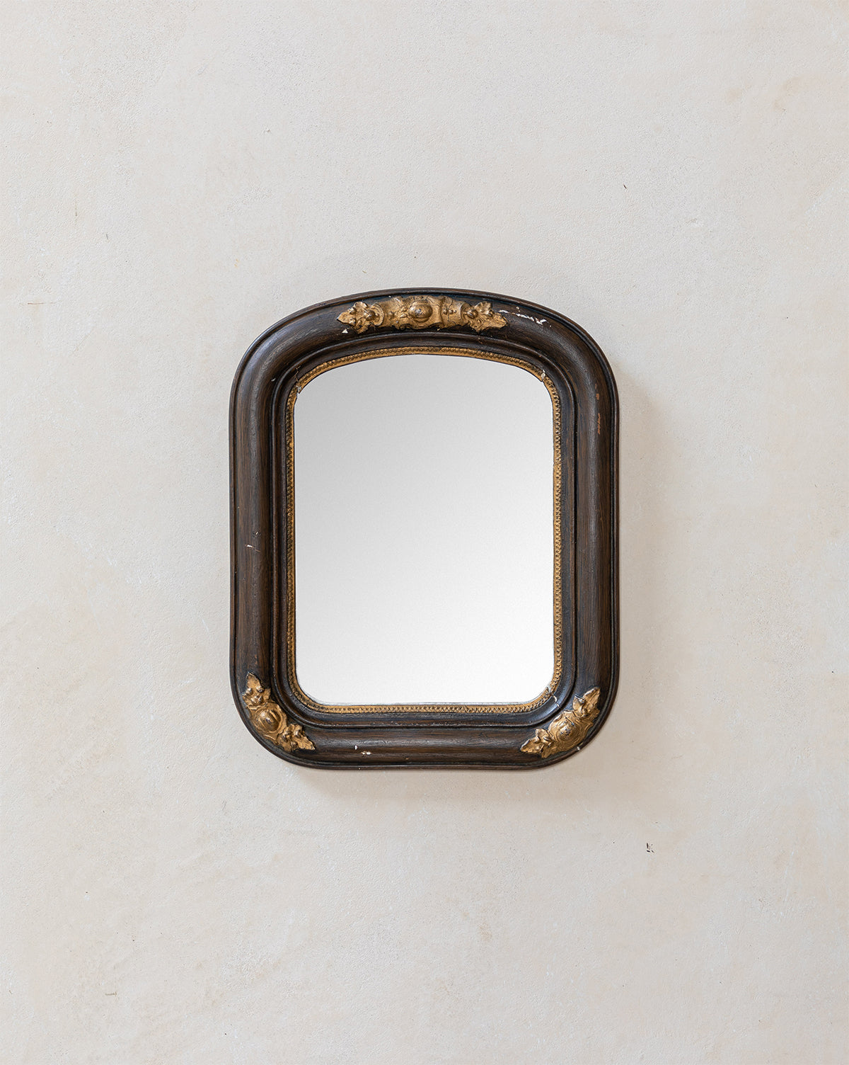 Vintage Black Detailed Mirror