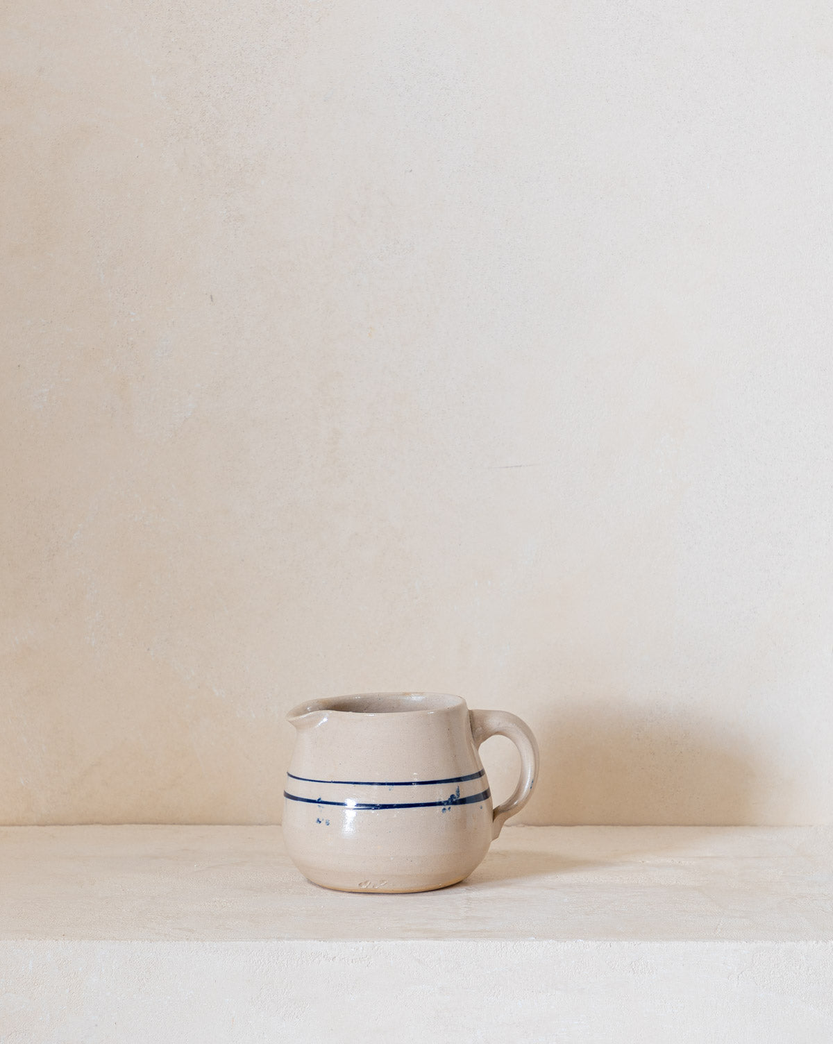 Vintage Blue Striped Creamer