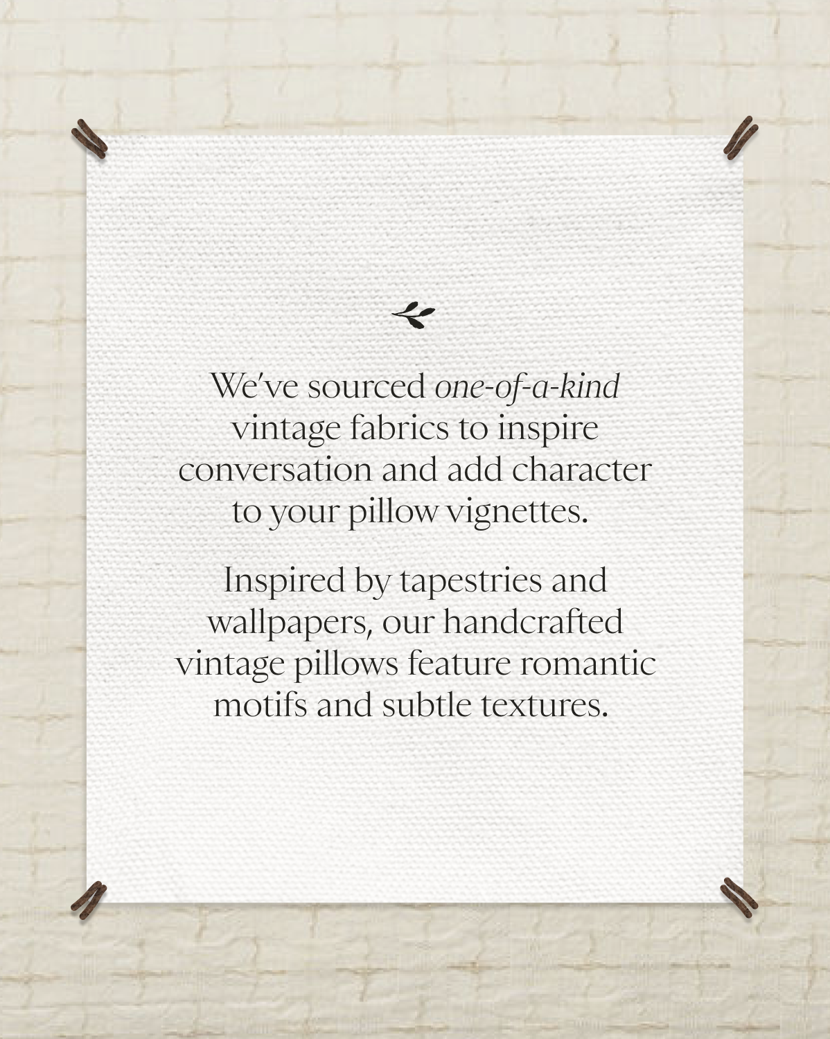Vintage Cream Quilted Pillow Cover