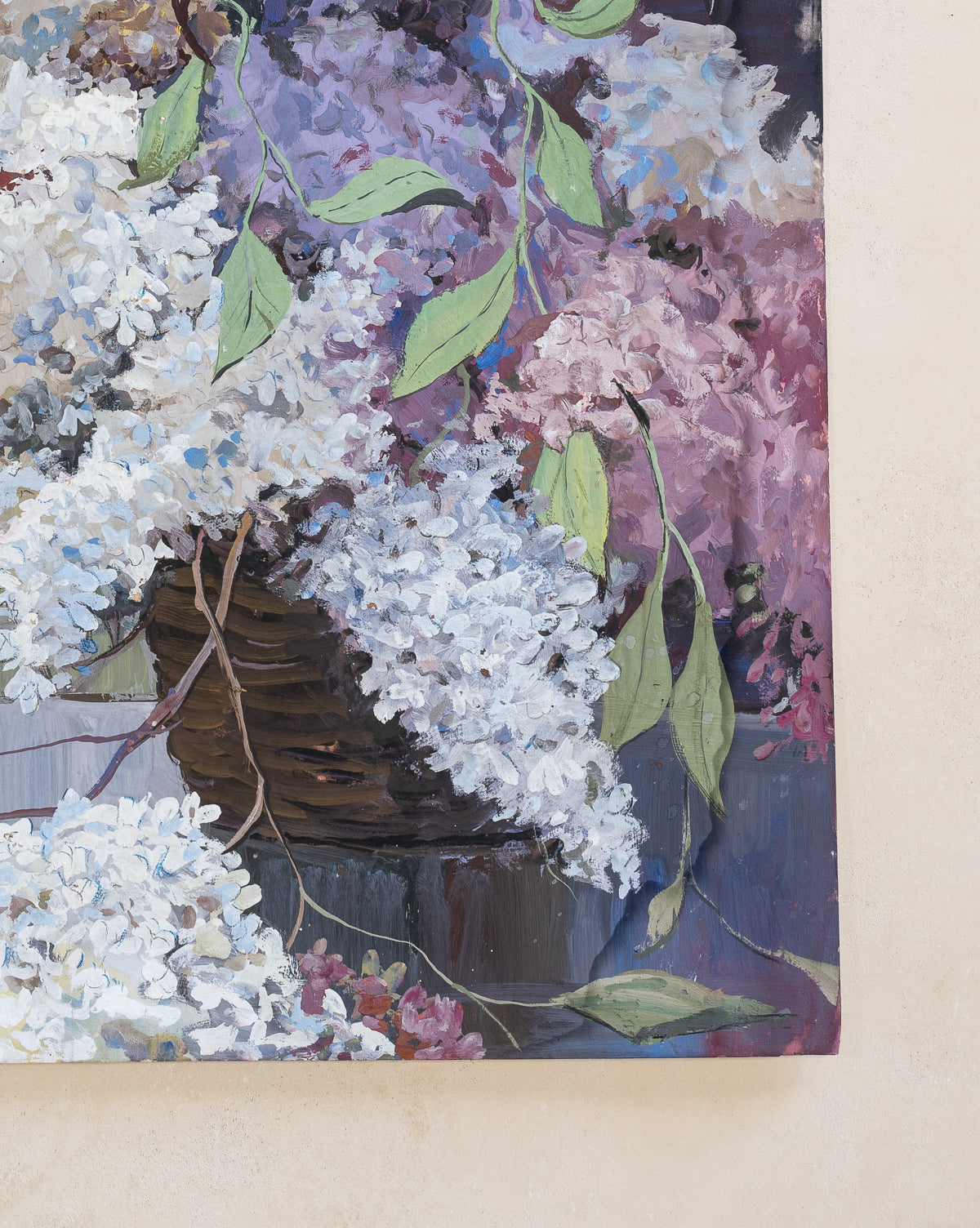 Vintage Lilac Painting