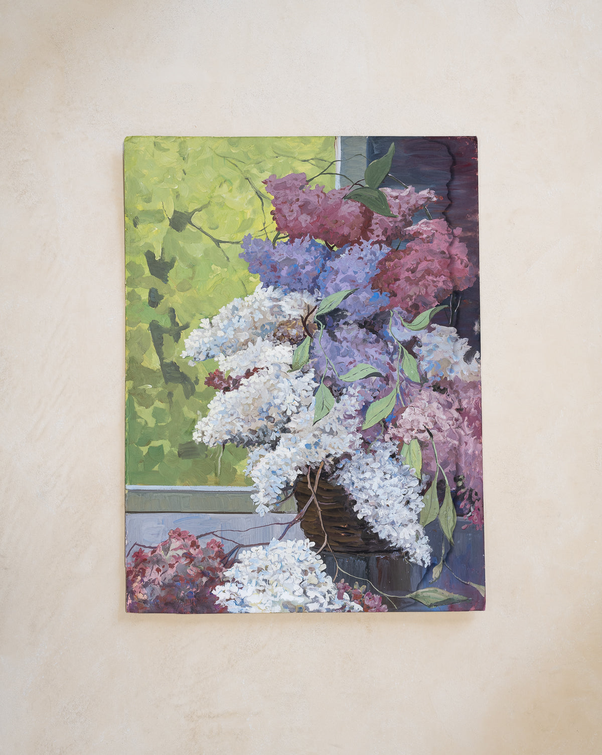 Vintage Lilac Painting