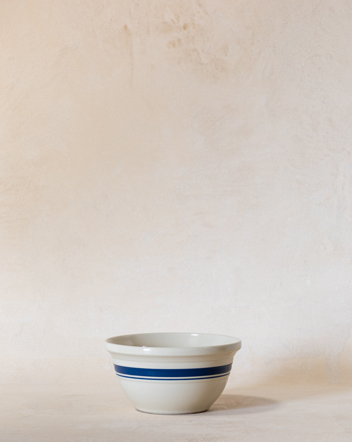 Vintage Navy Striped Kitchen Bowl