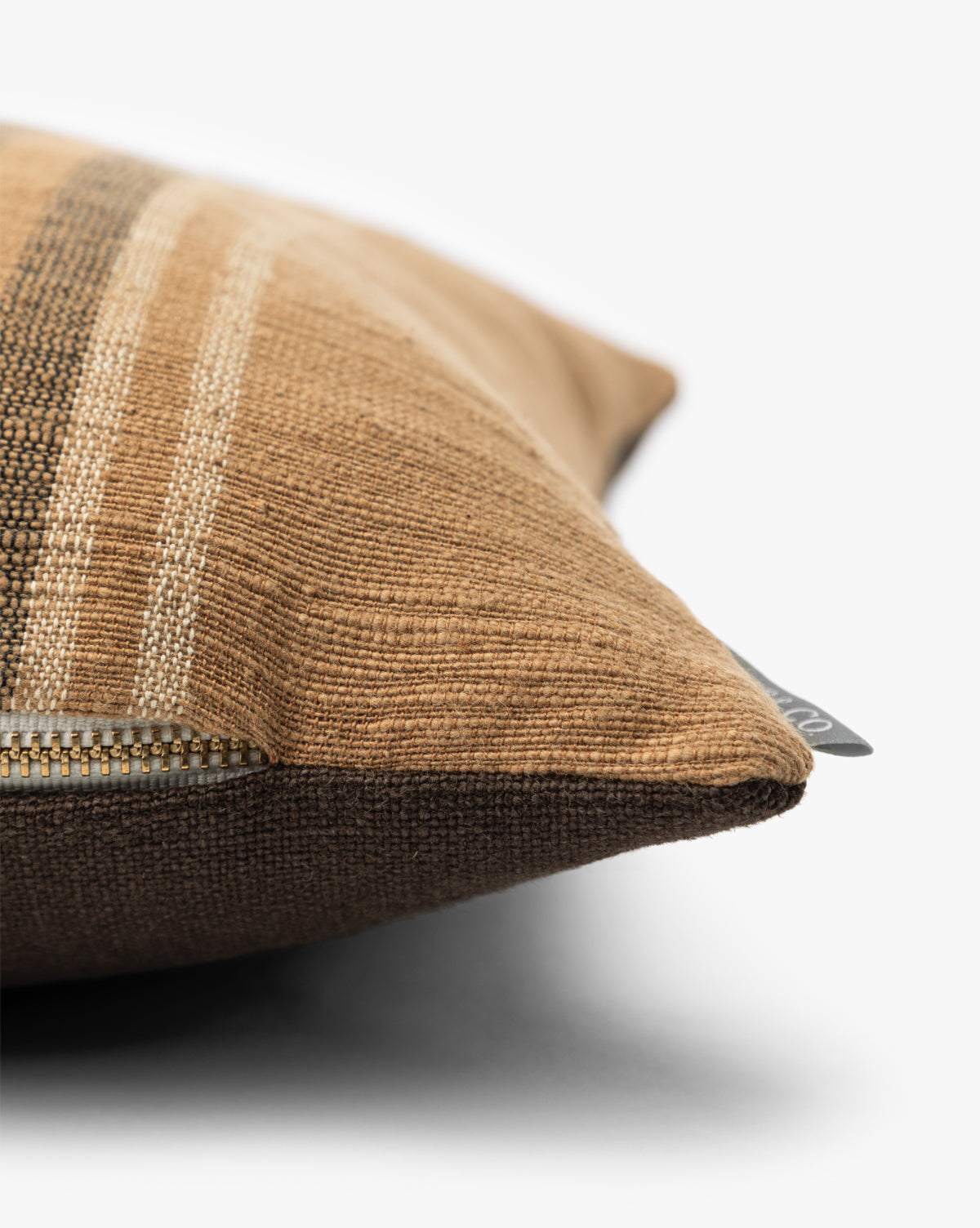 Vintage Orange Stripe Pillow Cover