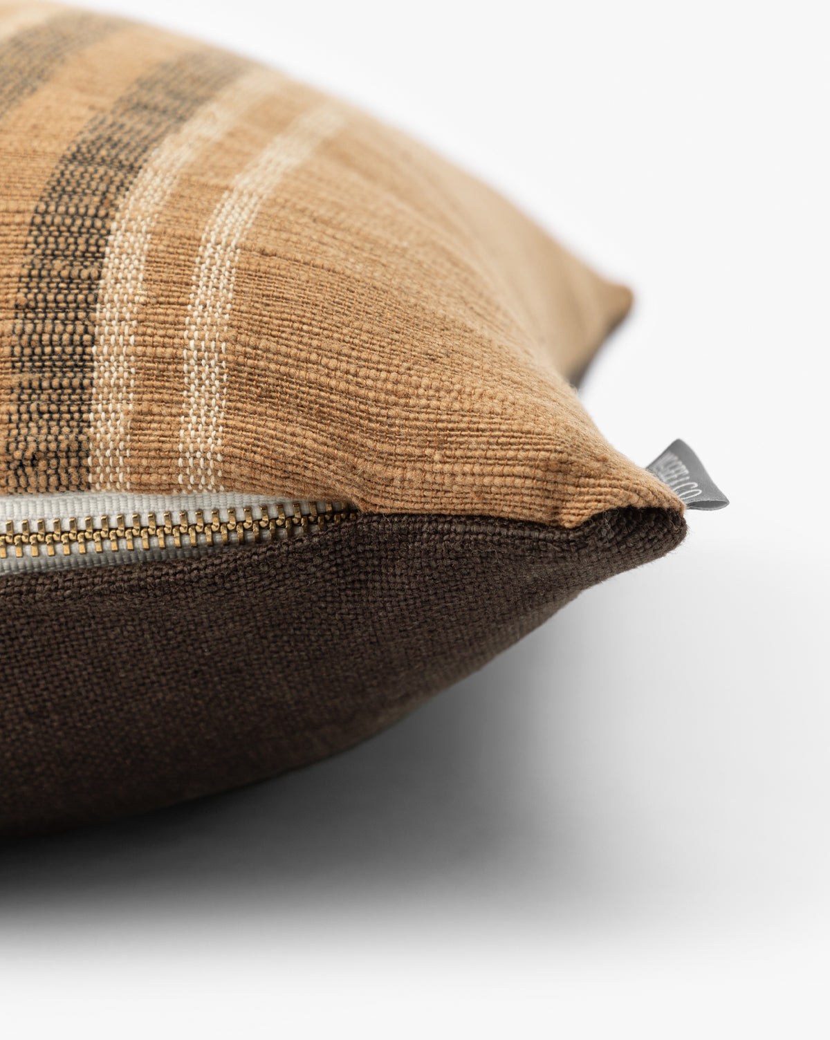 Vintage Orange Stripe Pillow Cover