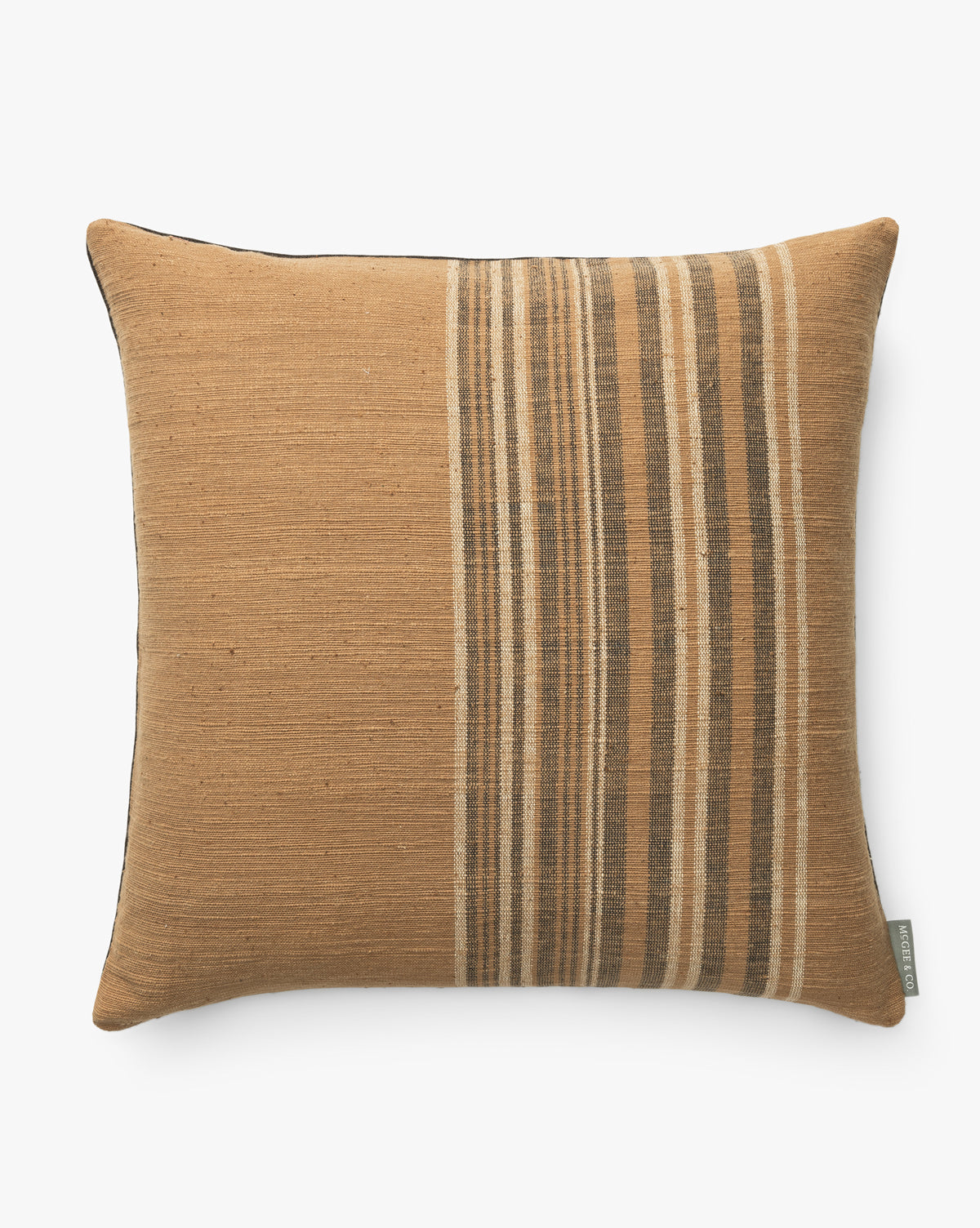 Vintage Orange Stripe Pillow Cover