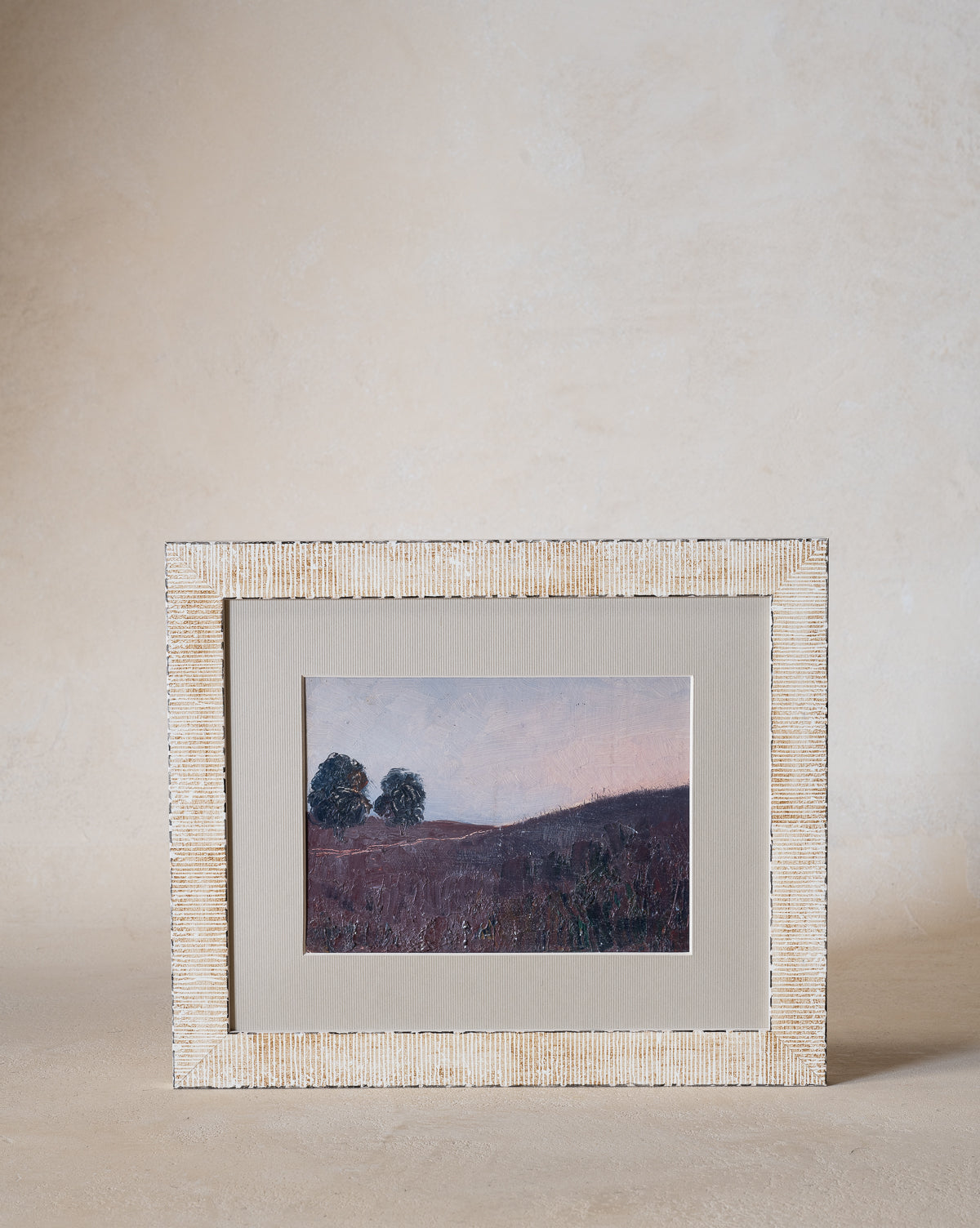 Vintage Purple Hills Painting