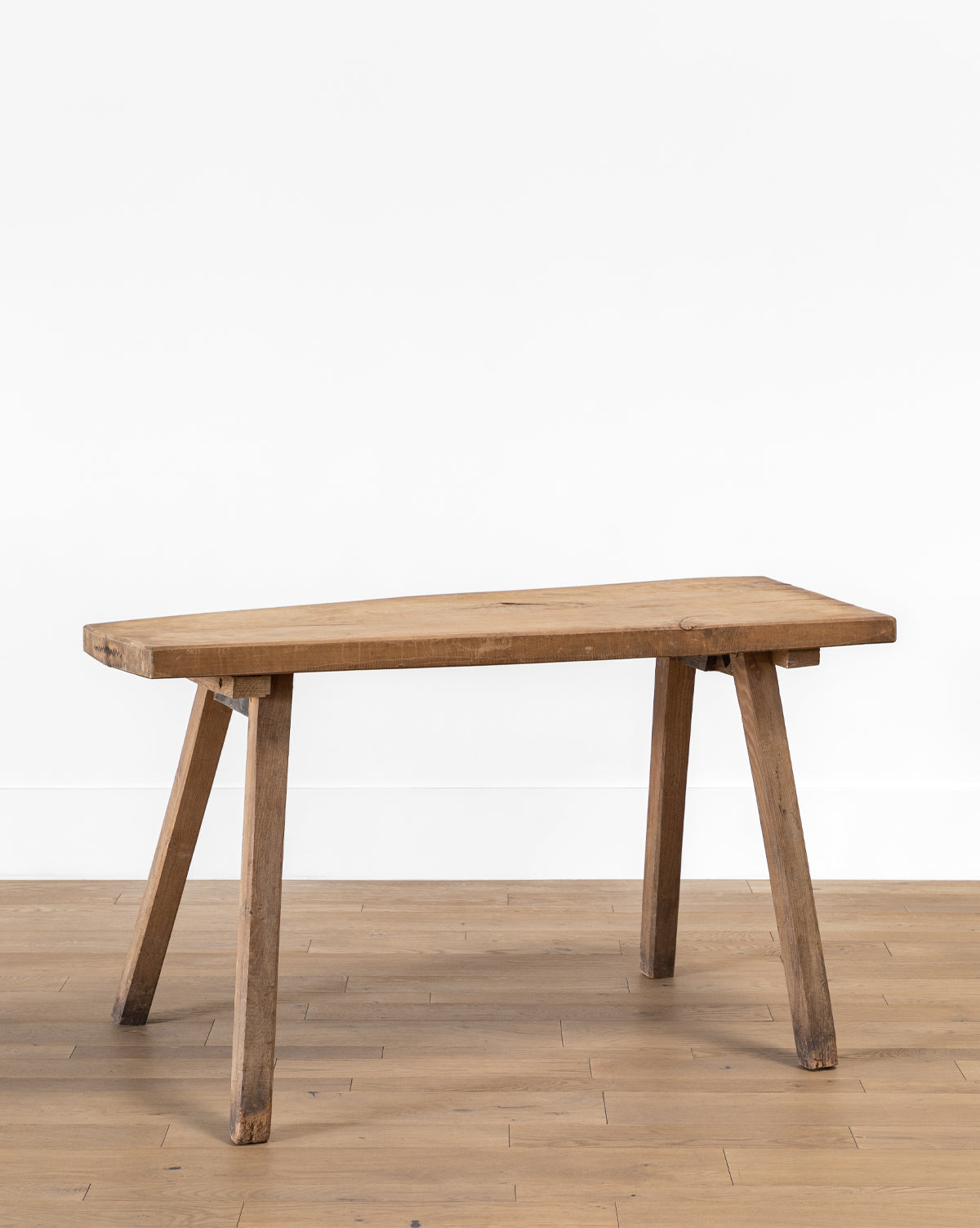Vintage Raw Wooden Console