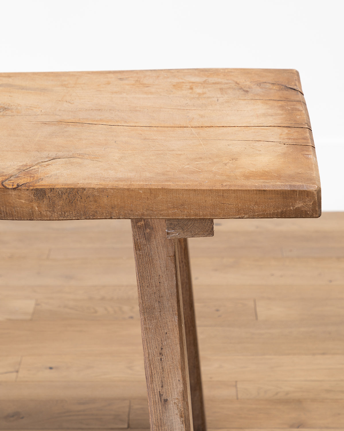 Vintage Raw Wooden Console