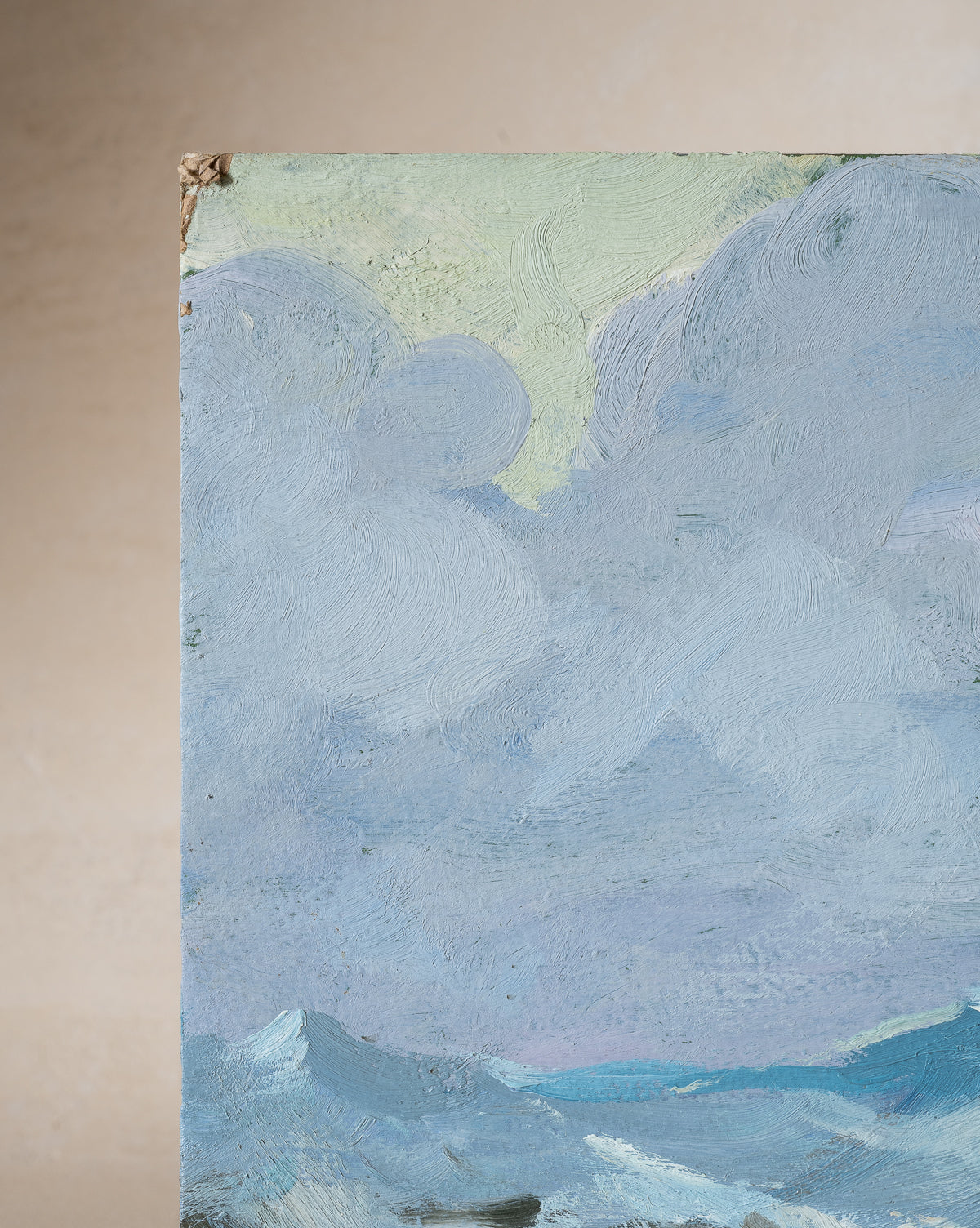 Vintage Rough Waters Painting