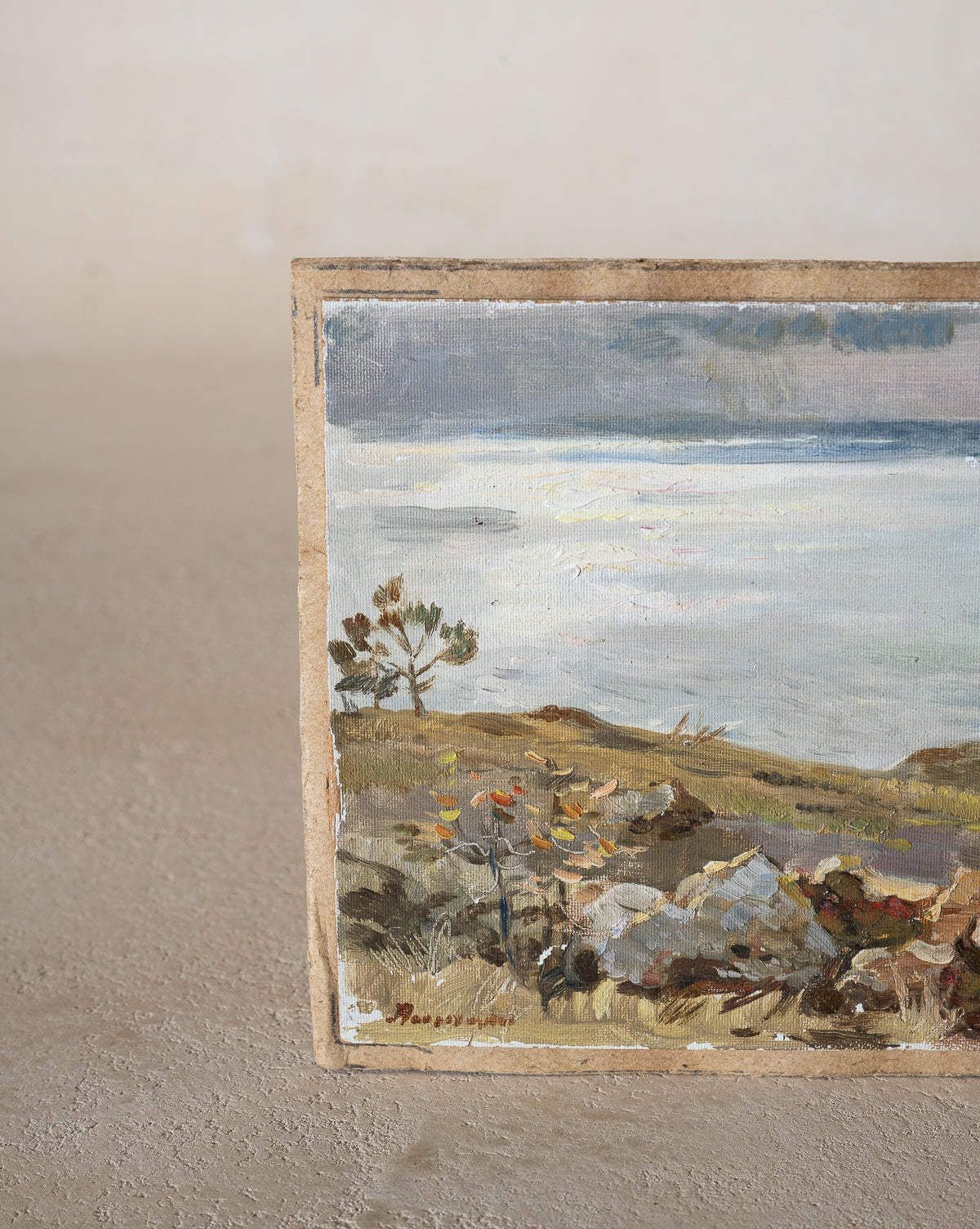 Vintage Seaside Painting