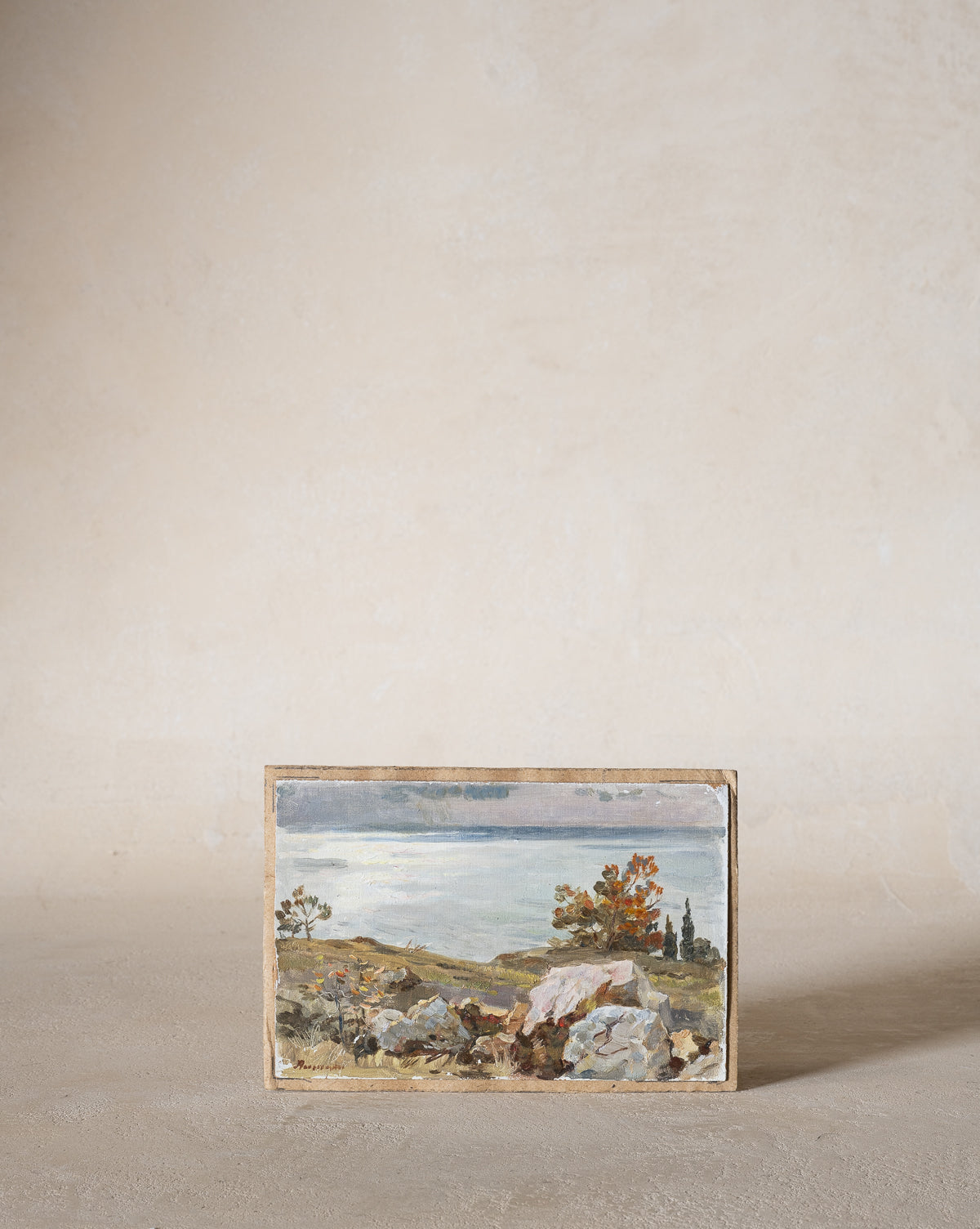 Vintage Seaside Painting