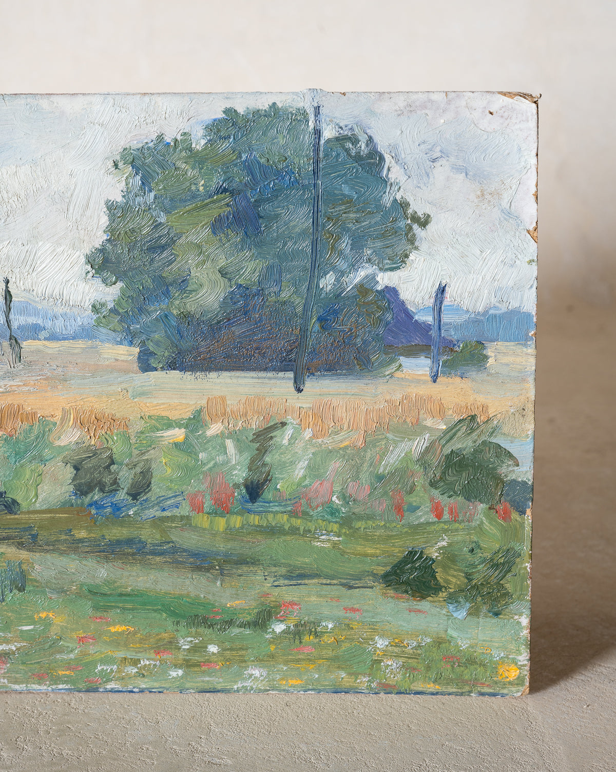 Vintage Spring Fields Painting