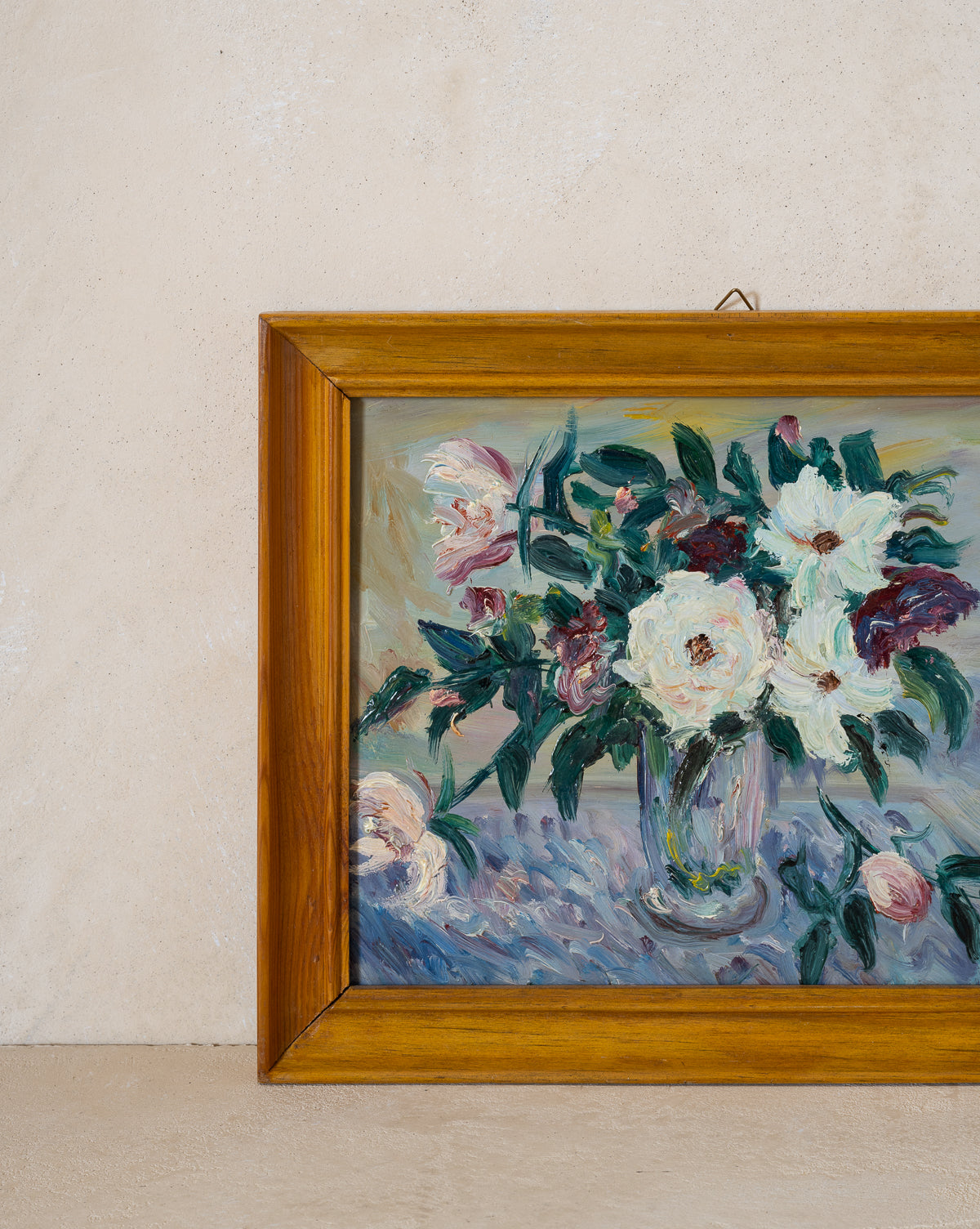 Vintage Tabletop Florals Painting