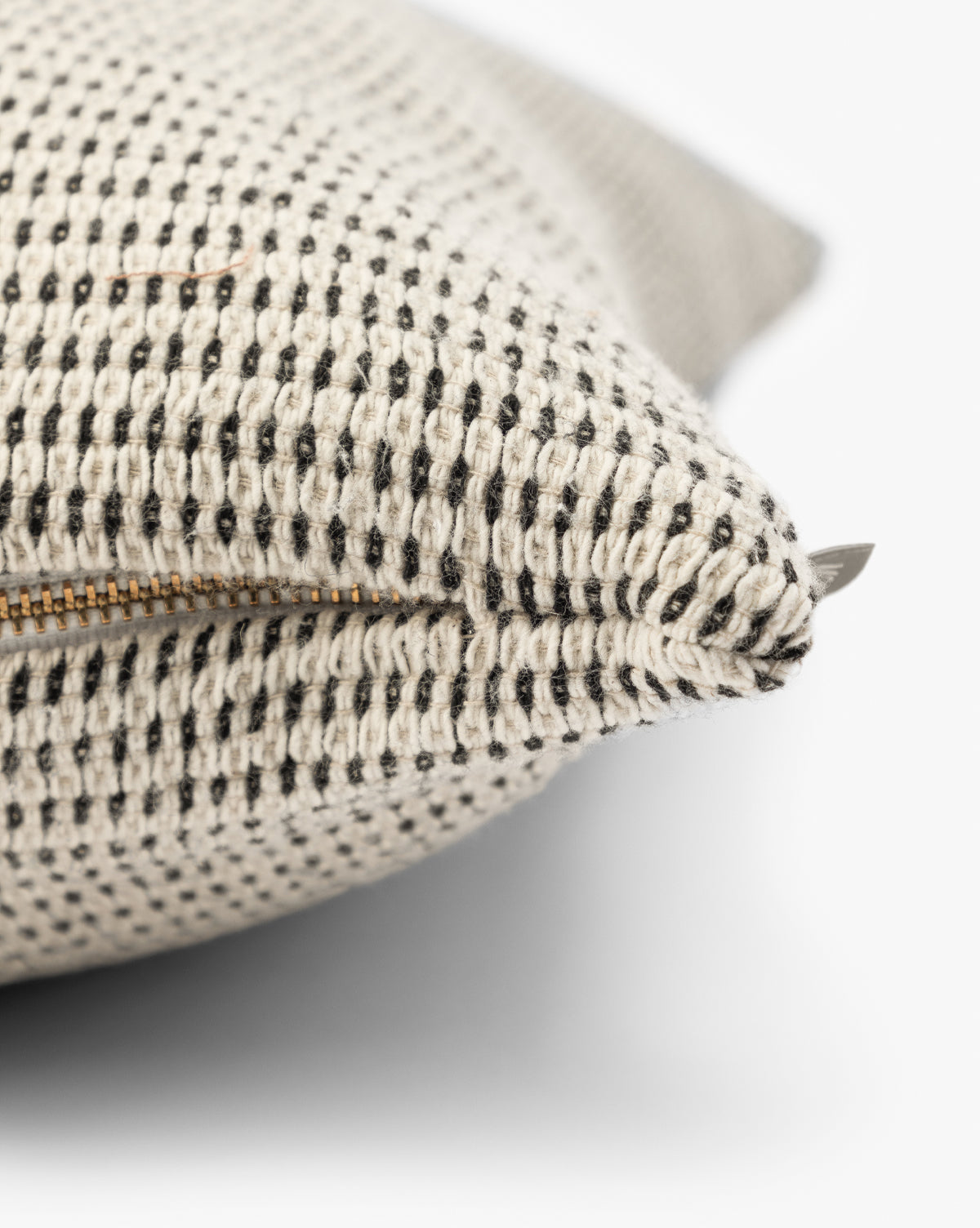 Vintage Textured Black & White Pillow Cover