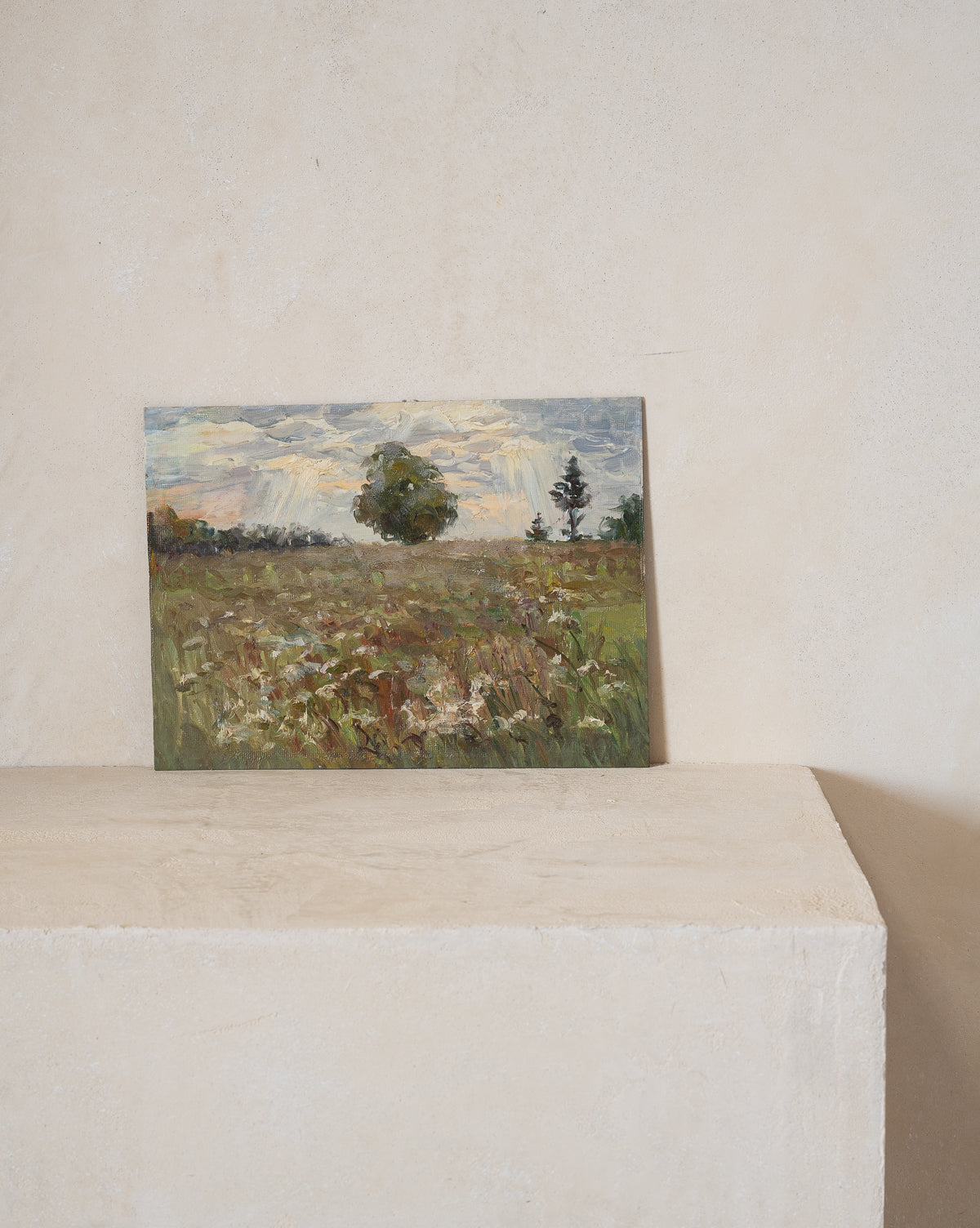 Vintage Warm Landscape Painting