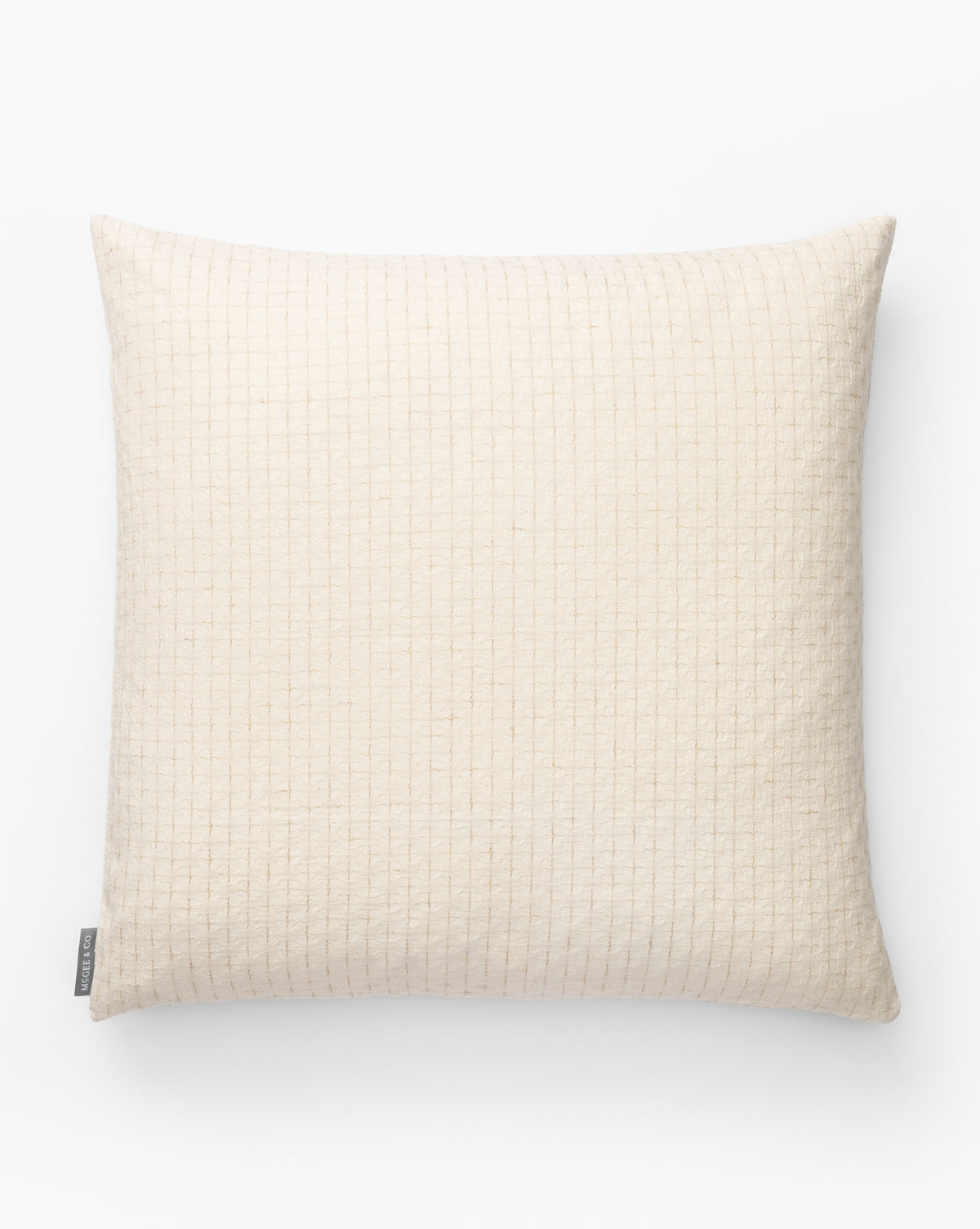 Vintage Cream Quilted Pillow Cover