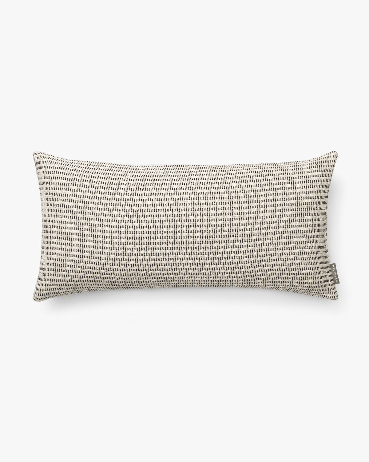 Vintage Textured Black & White Pillow Cover