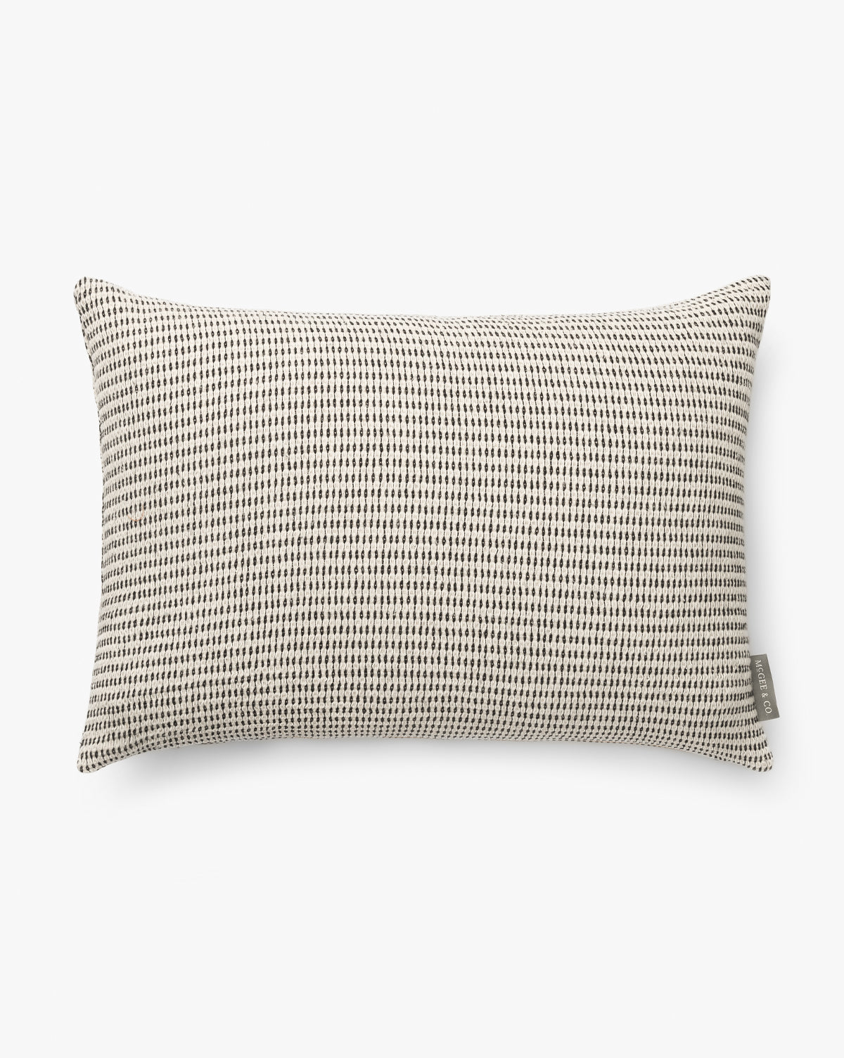 Vintage Textured Black & White Pillow Cover