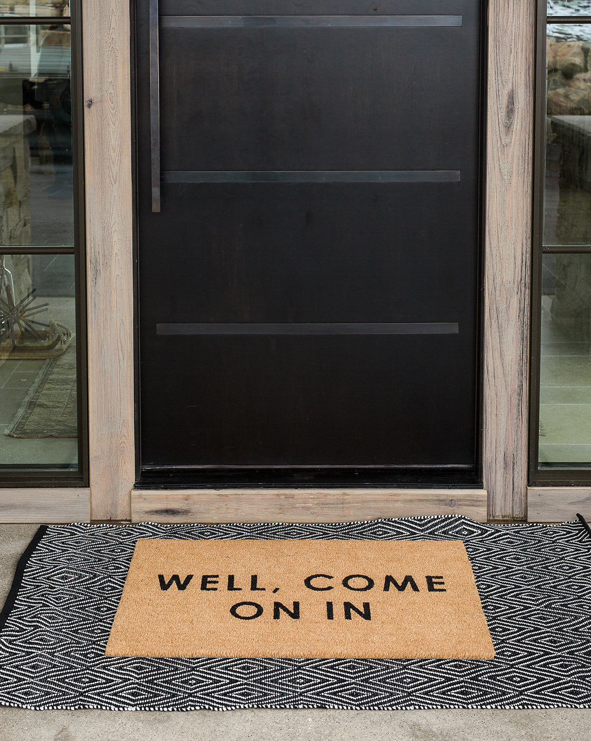 Diamond Black Indoor / Outdoor Rug